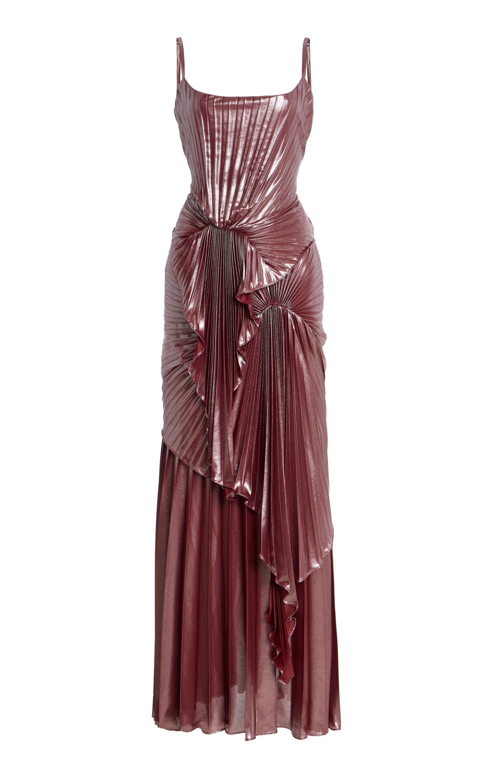 slim fit dress slacks Torrent Dress Floor Length Metallic main image 1