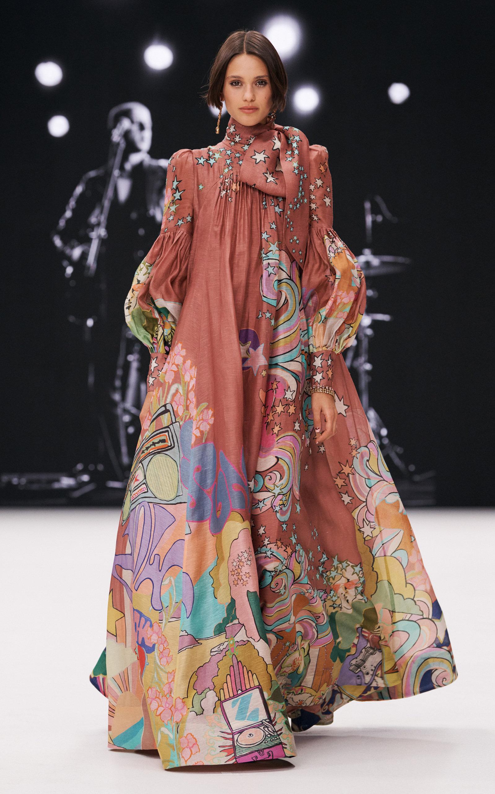 Zimmermann tie 2025 neck dress