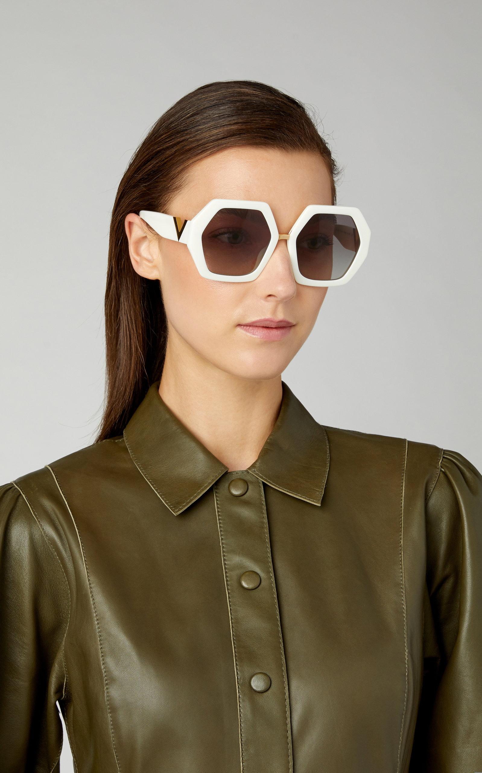 octagon frame sunglasses