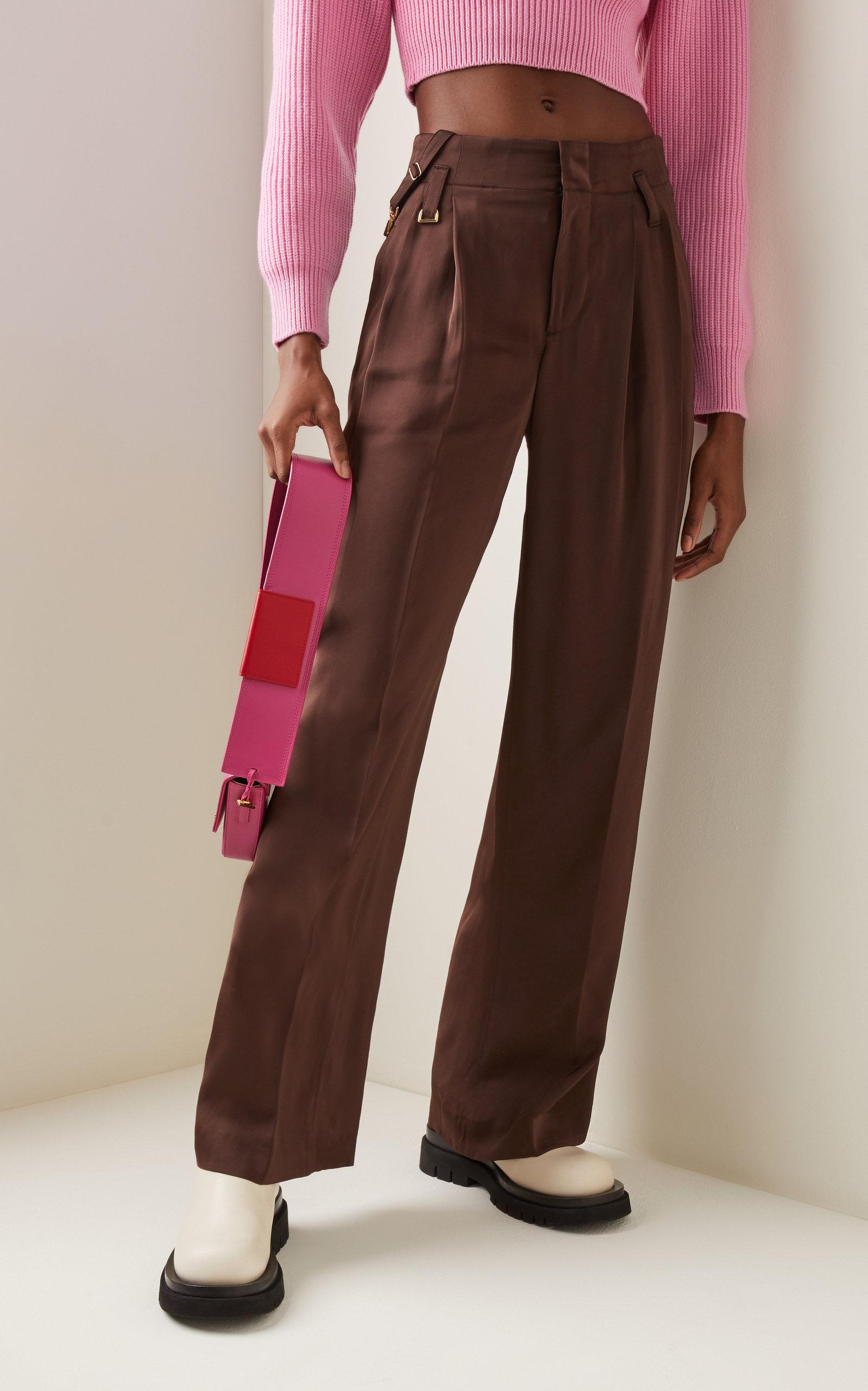 High-rise Crepe Wide-leg Pants 