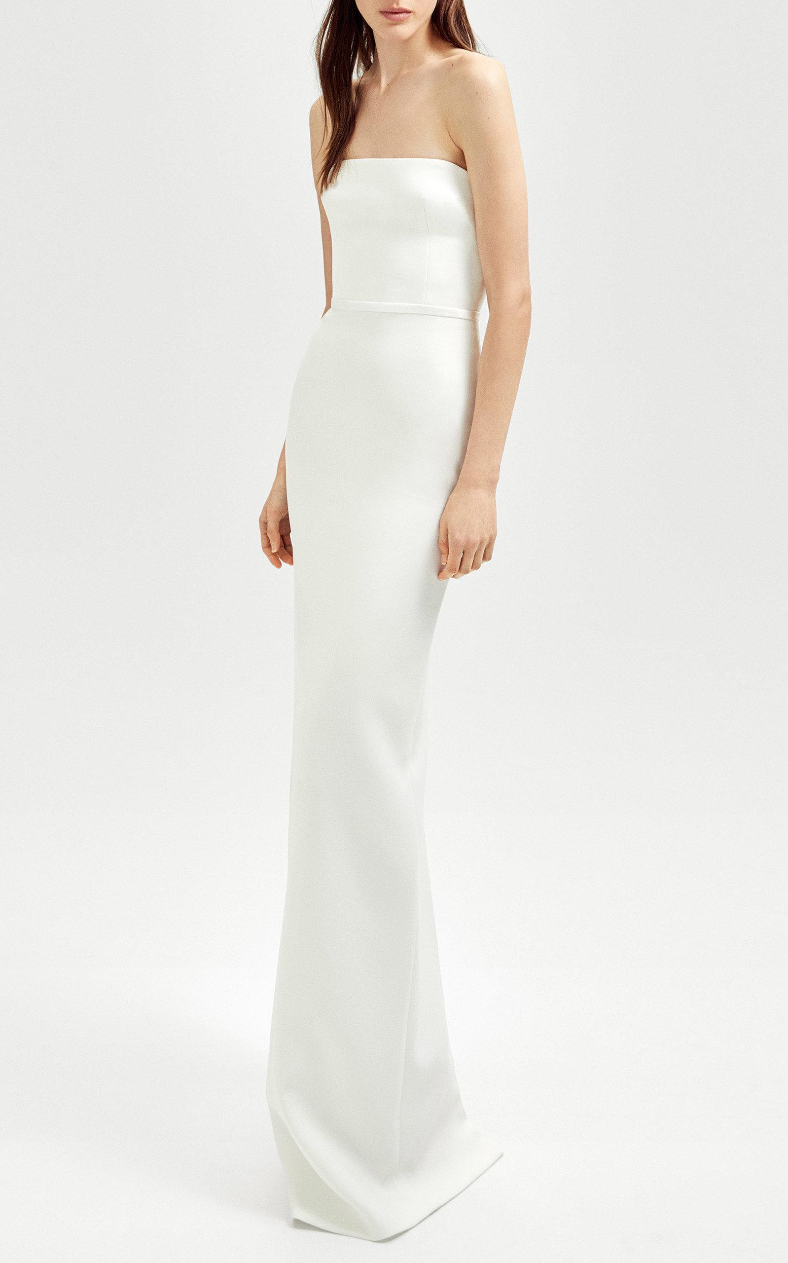alex perry white gown