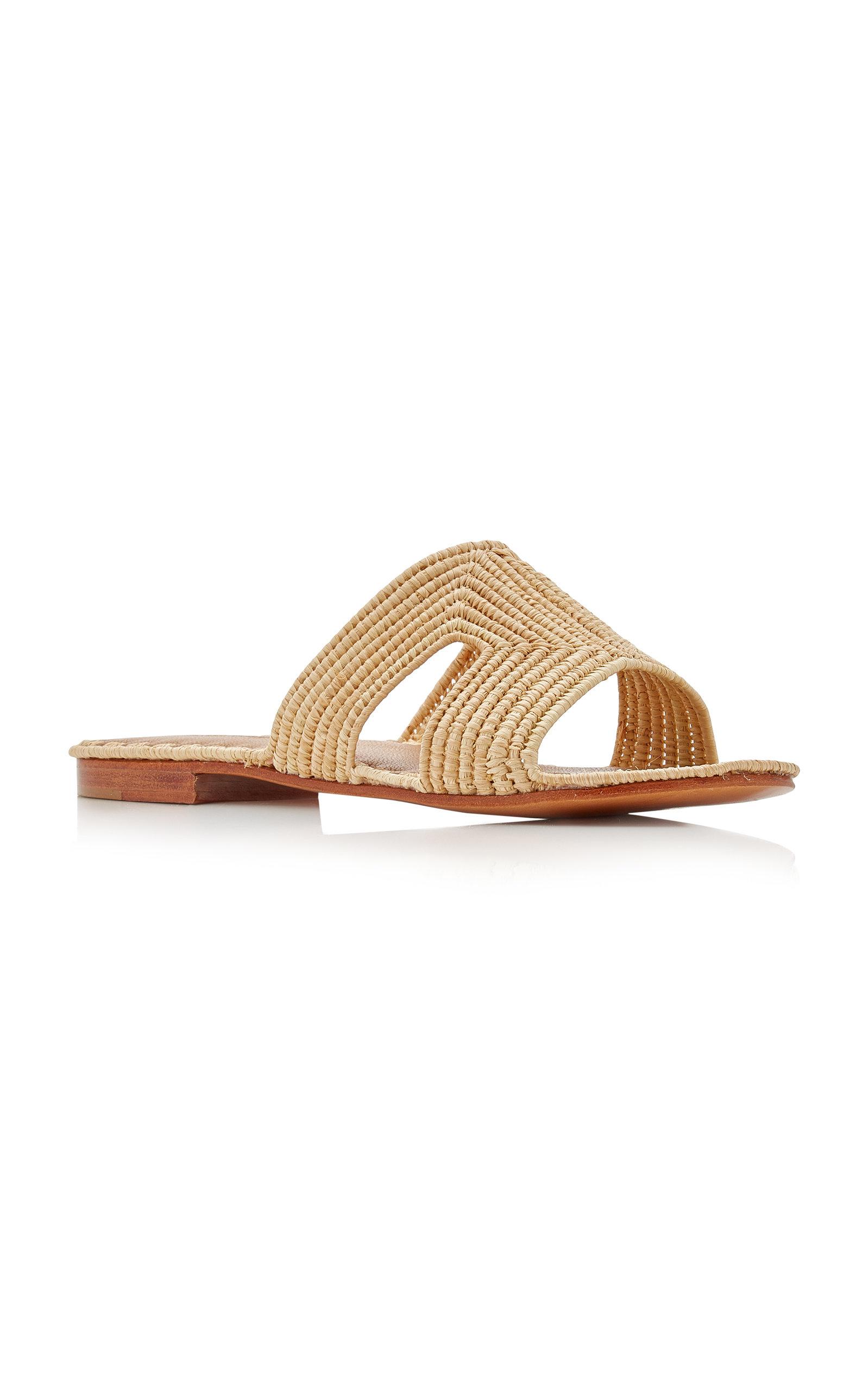 Carrie Forbes Cuadro Raffia Sandals | Lyst