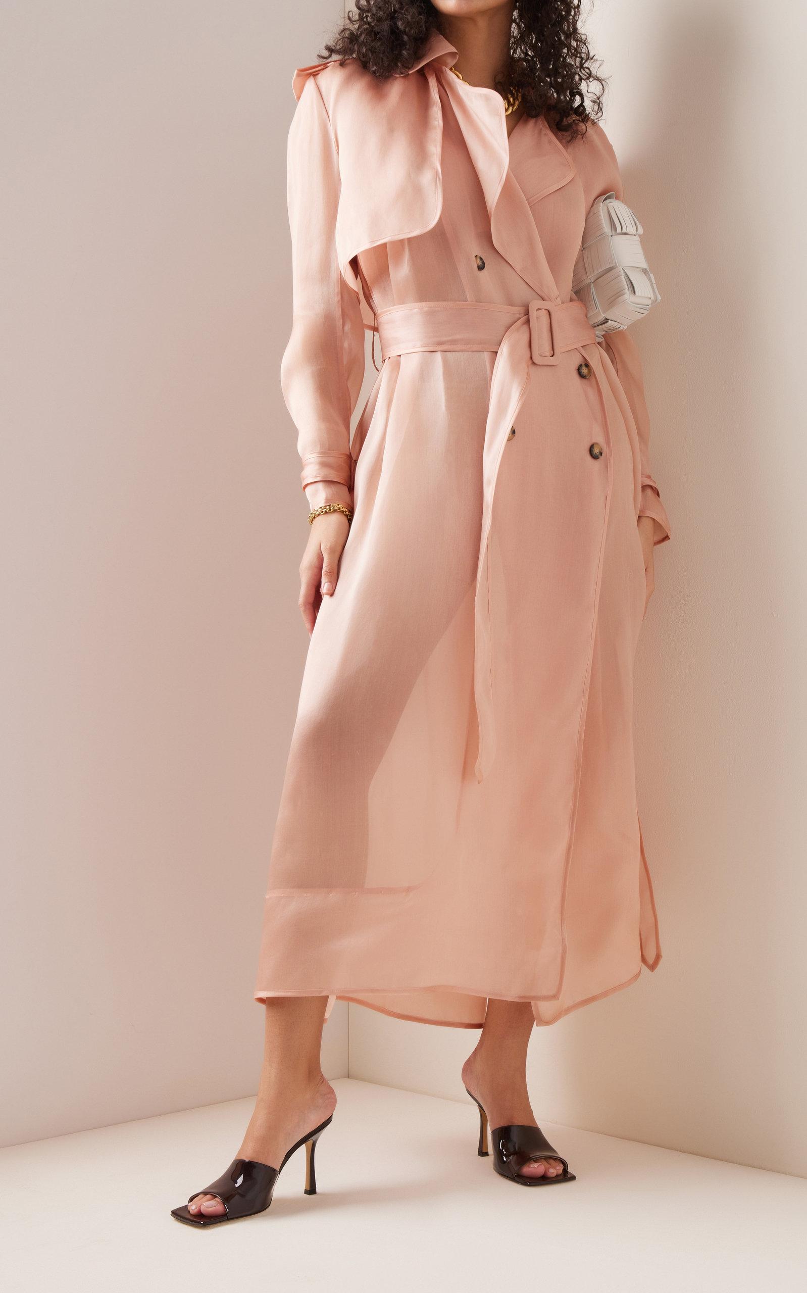 meghan markle pink trench dress Meghan Markle Is Pretty In Blush Pink Sleeveless Trench Dress For Nelson  Mandela Centenary Exhibition