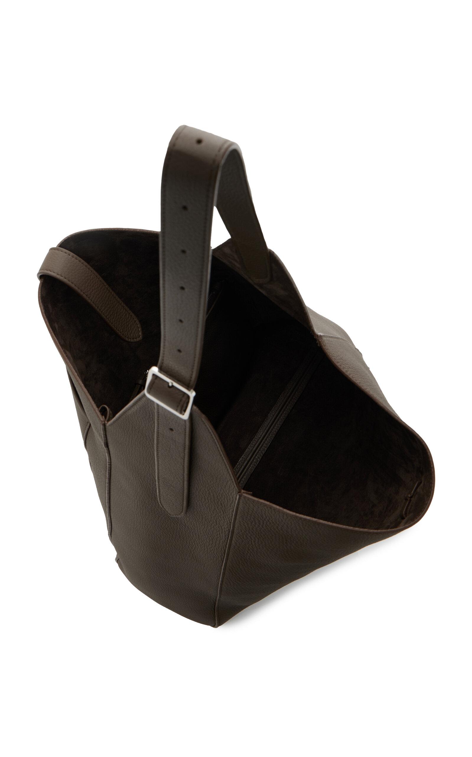 The Row Blake Leather Hobo Bag in Brown | Lyst