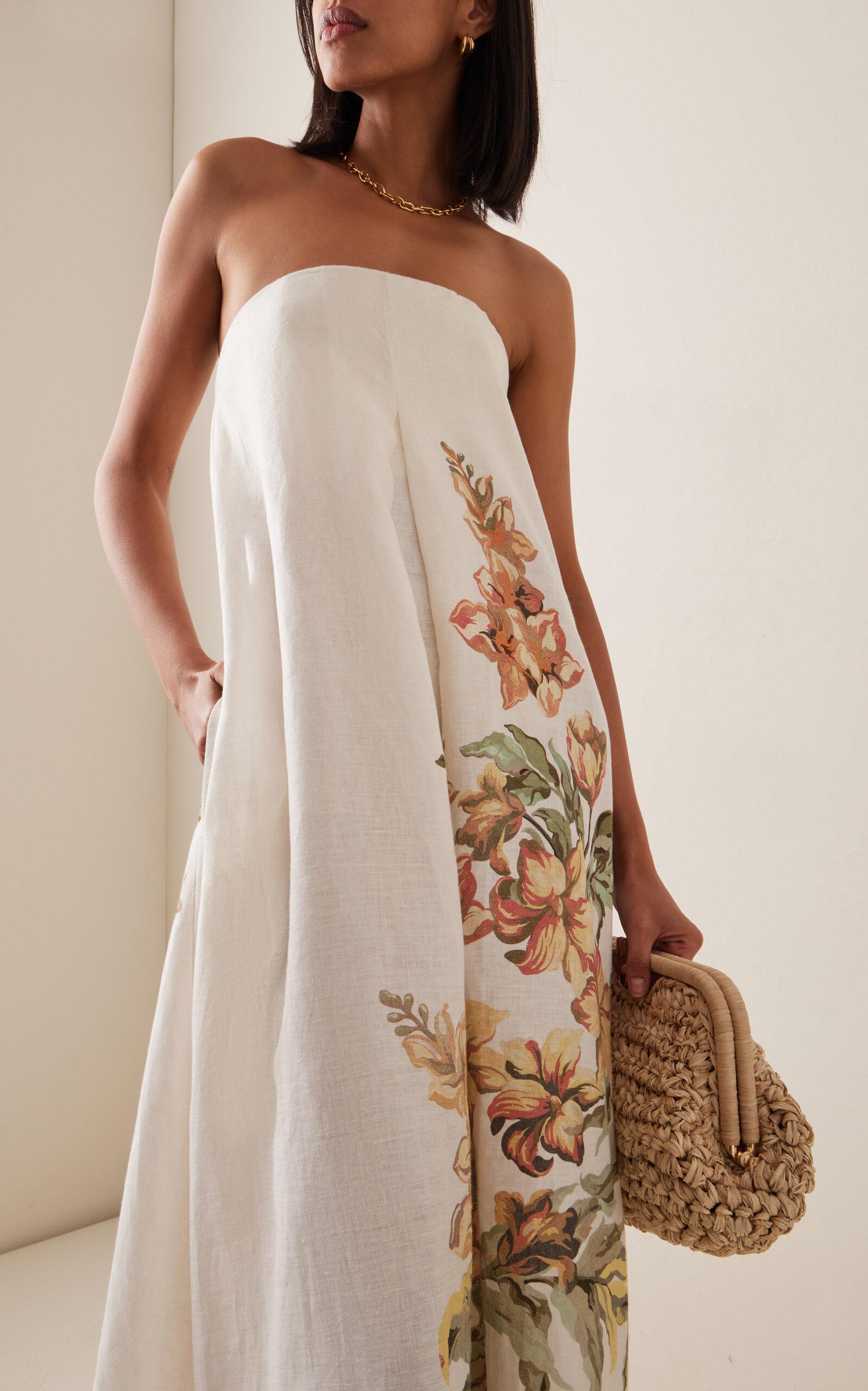 Significant Other Parisa Strapless Linen Maxi Dress in White | Lyst Significant Other Parisa Strapless Linen Maxi Dress in White | Lyst