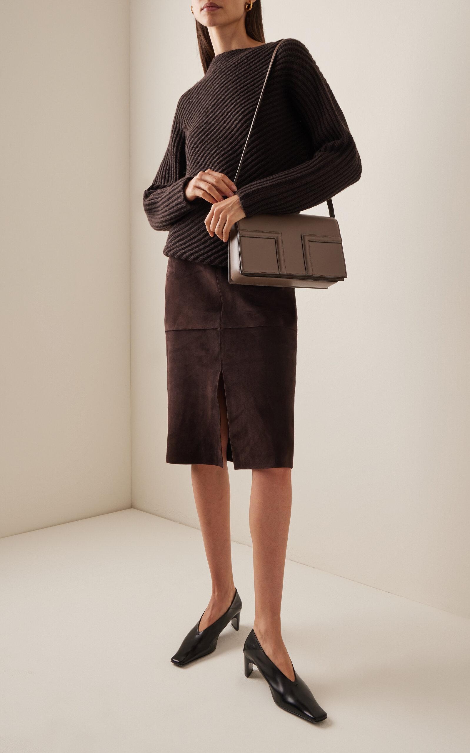 【関税込み】TOTEME ブラウン ミニ T-Flap バッグ TOTEME T-flap Leather Bag in Brown | Lyst