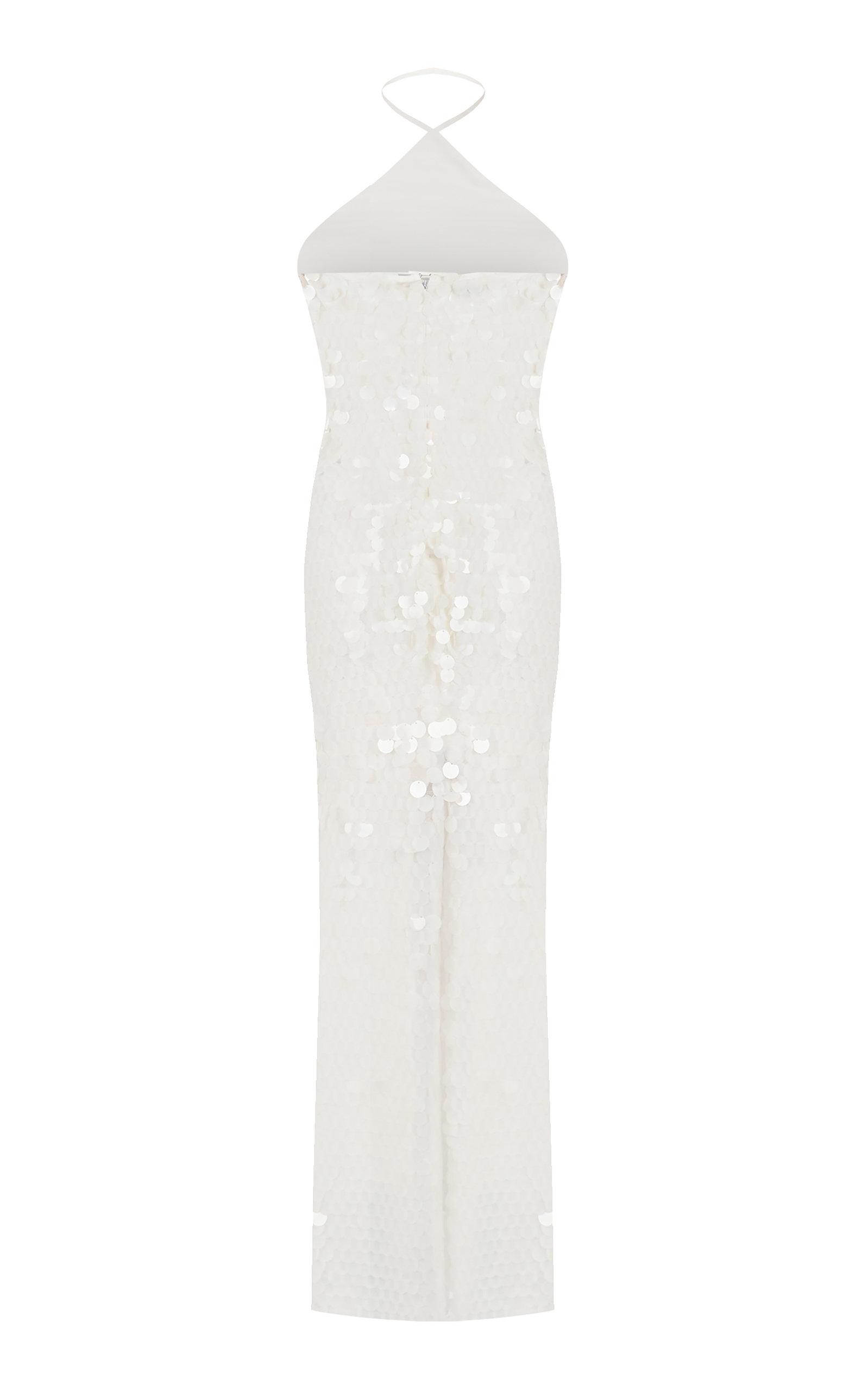 New Arrivals Triangle Neck Dress In White Sequin | Lyst New Arrivals Triangle Neck Dress In White Sequin | Lyst