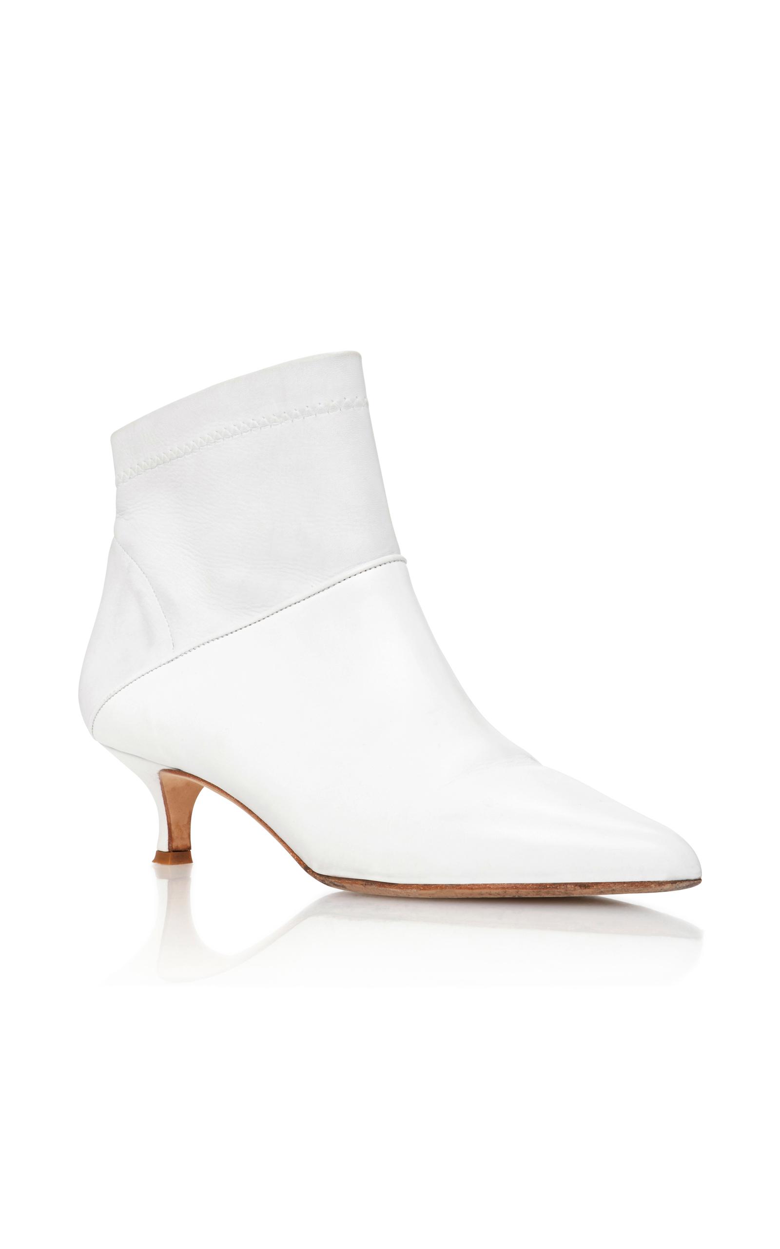 tibi white booties