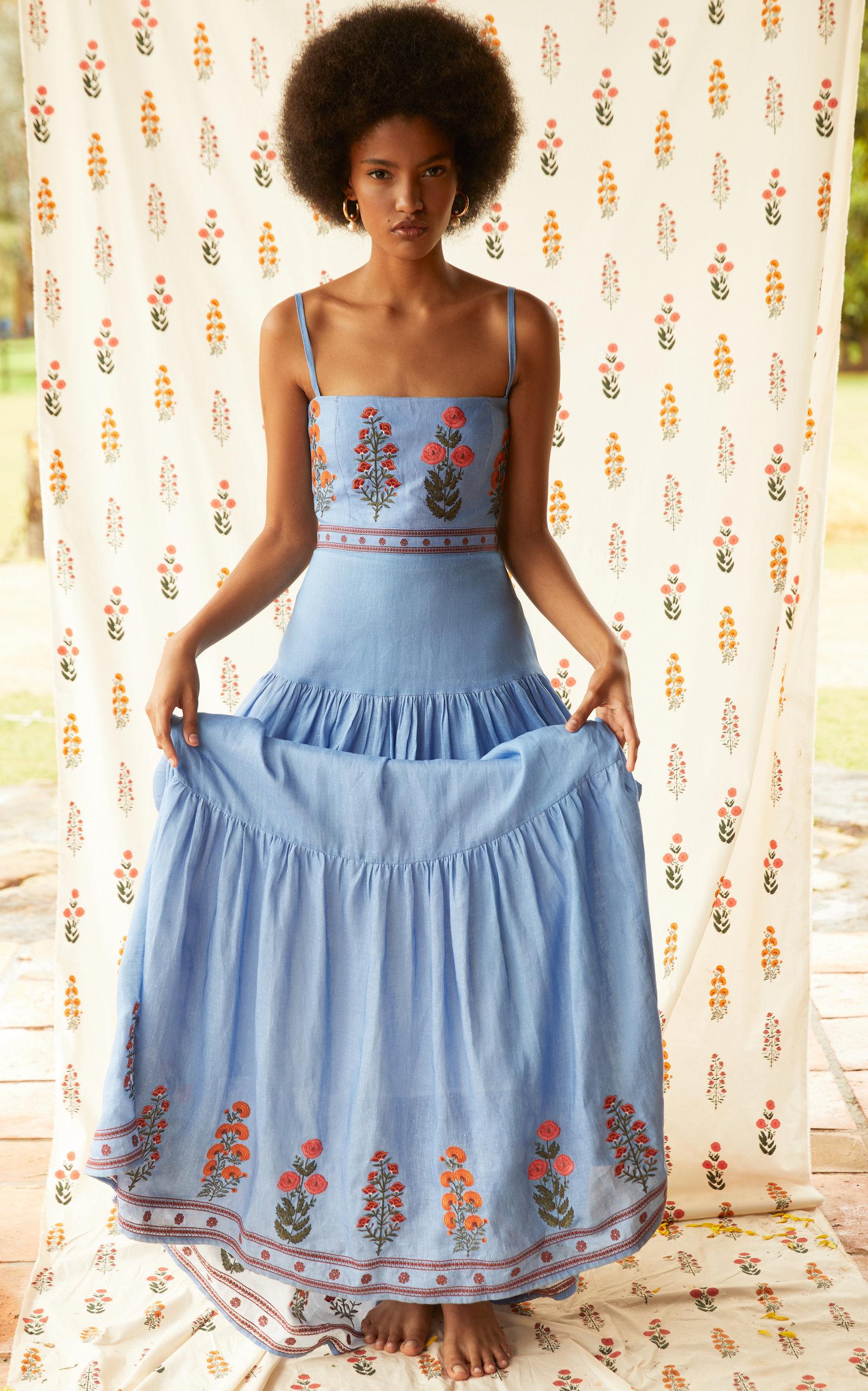 chinese dress ladies Agua By Agua Bendita Women's Lima Esmeralda Maxi Dress main image 1