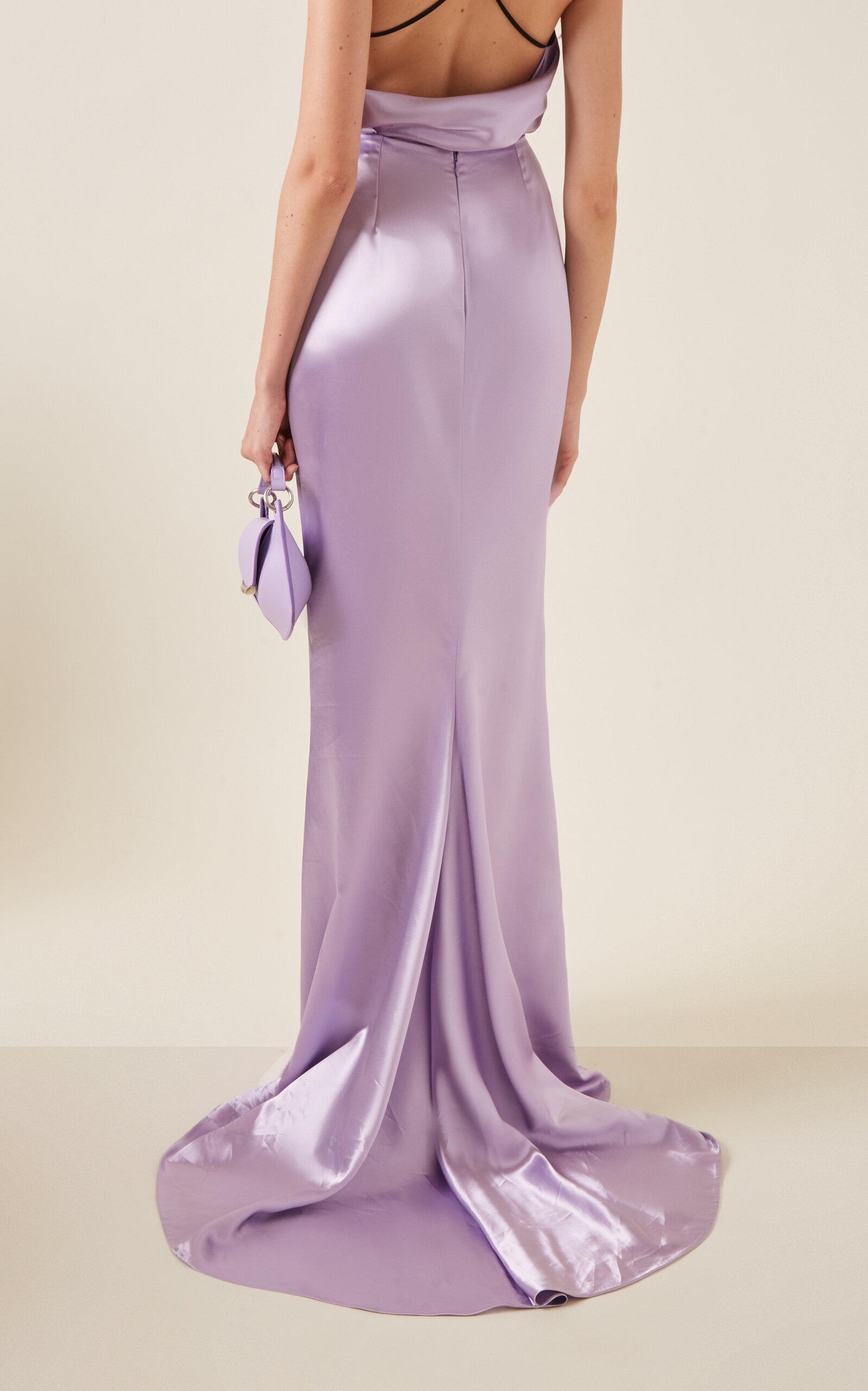 Del Core Siren Maxi Skirt in Purple Lyst Australia