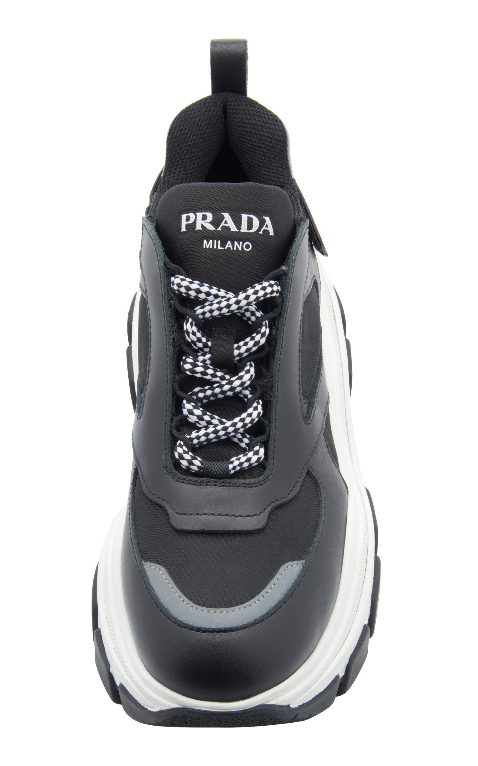 prada lug sole platform sneakers