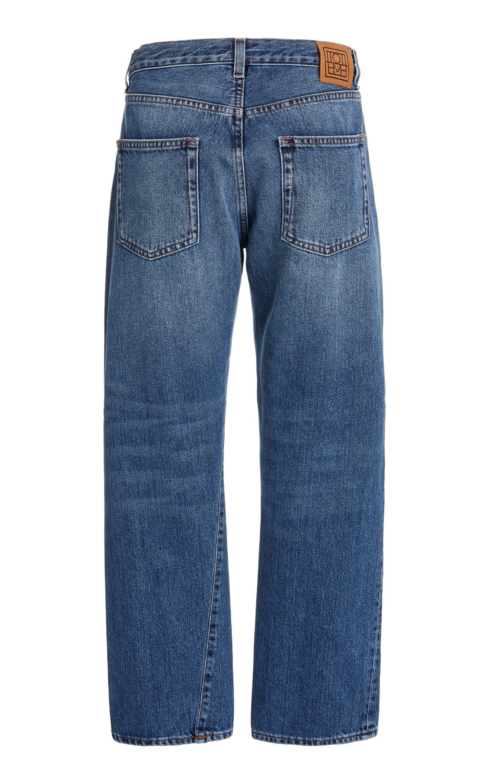 Totême Denim Original Rigid Mid-rise Straight-leg Jeans in Blue - Lyst