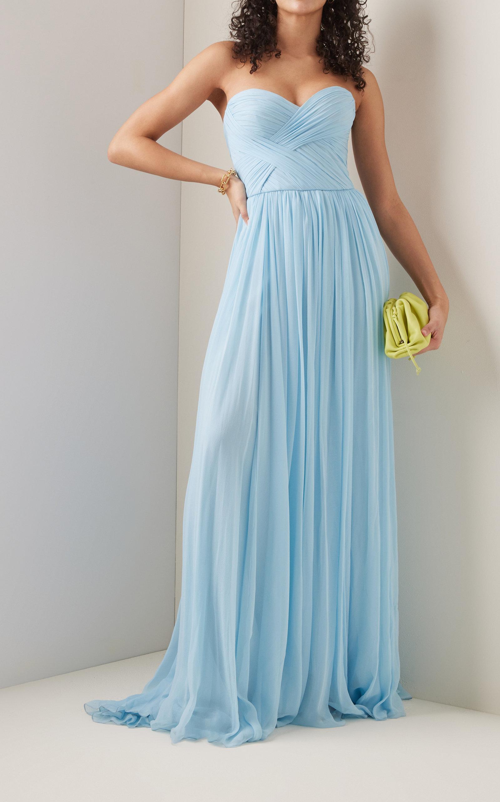Monique lhuillier blue gown sale