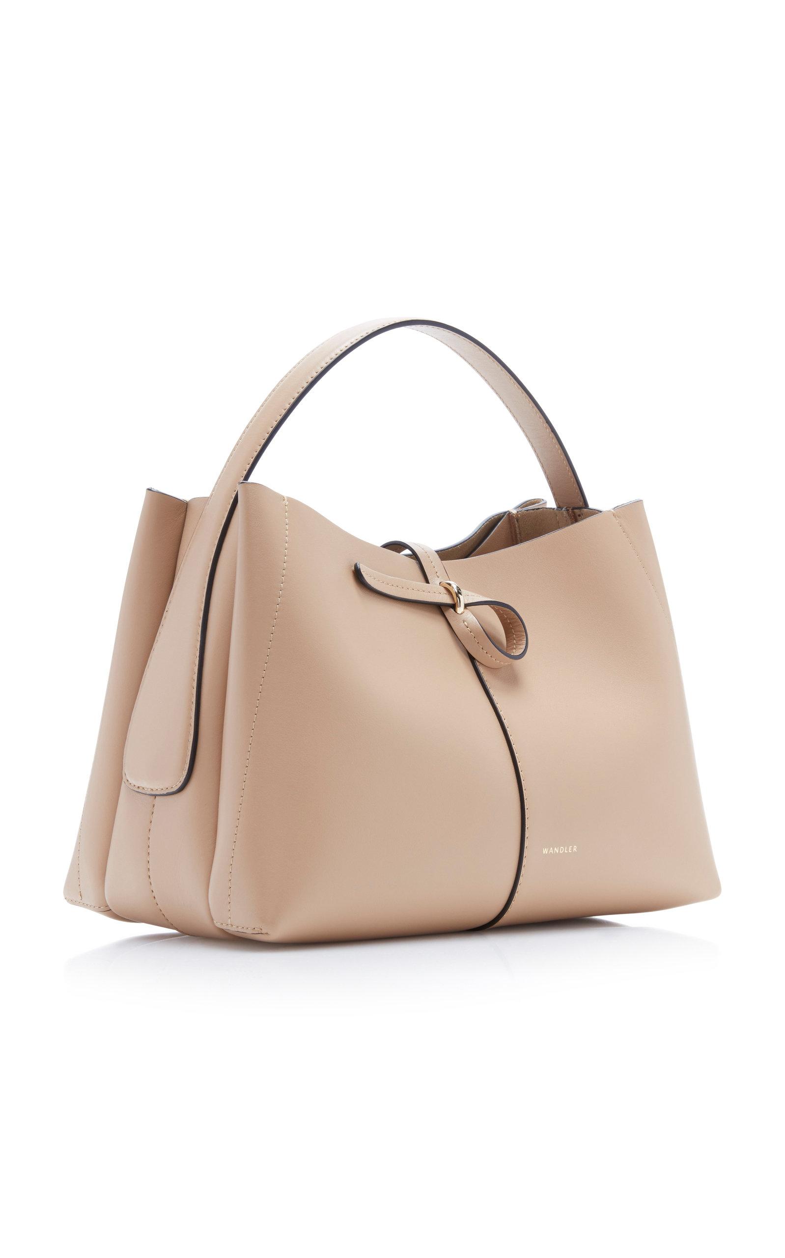 Wandler Leather Ava Mini Tote in Brown | Lyst