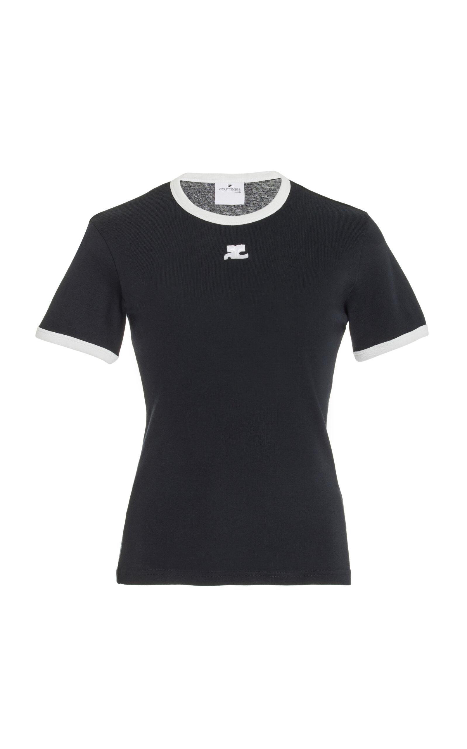 Courreges Re-edition Cotton T-shirt in Blue | Lyst Canada