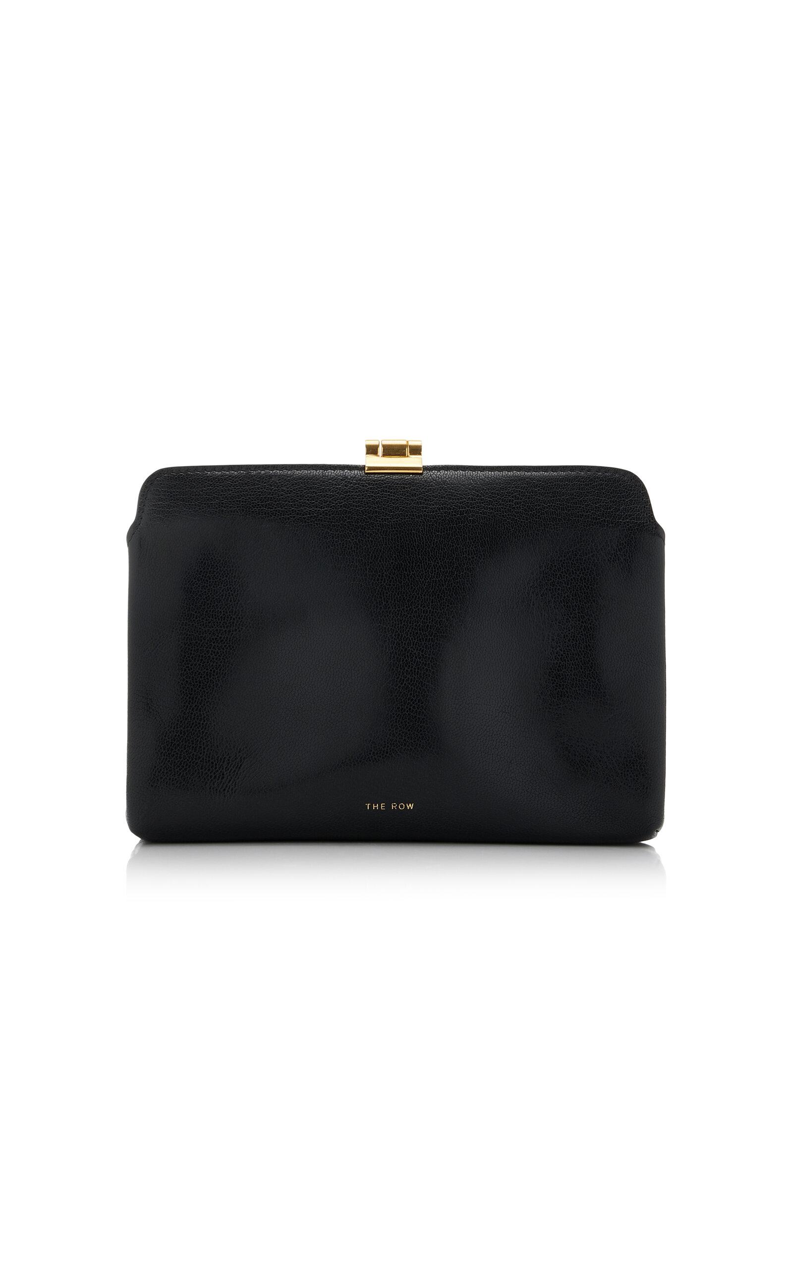 【関税送料込】The Row Mira Clutch in Leather Black The Row Mira Clutch Bag | Black | FARFETCH