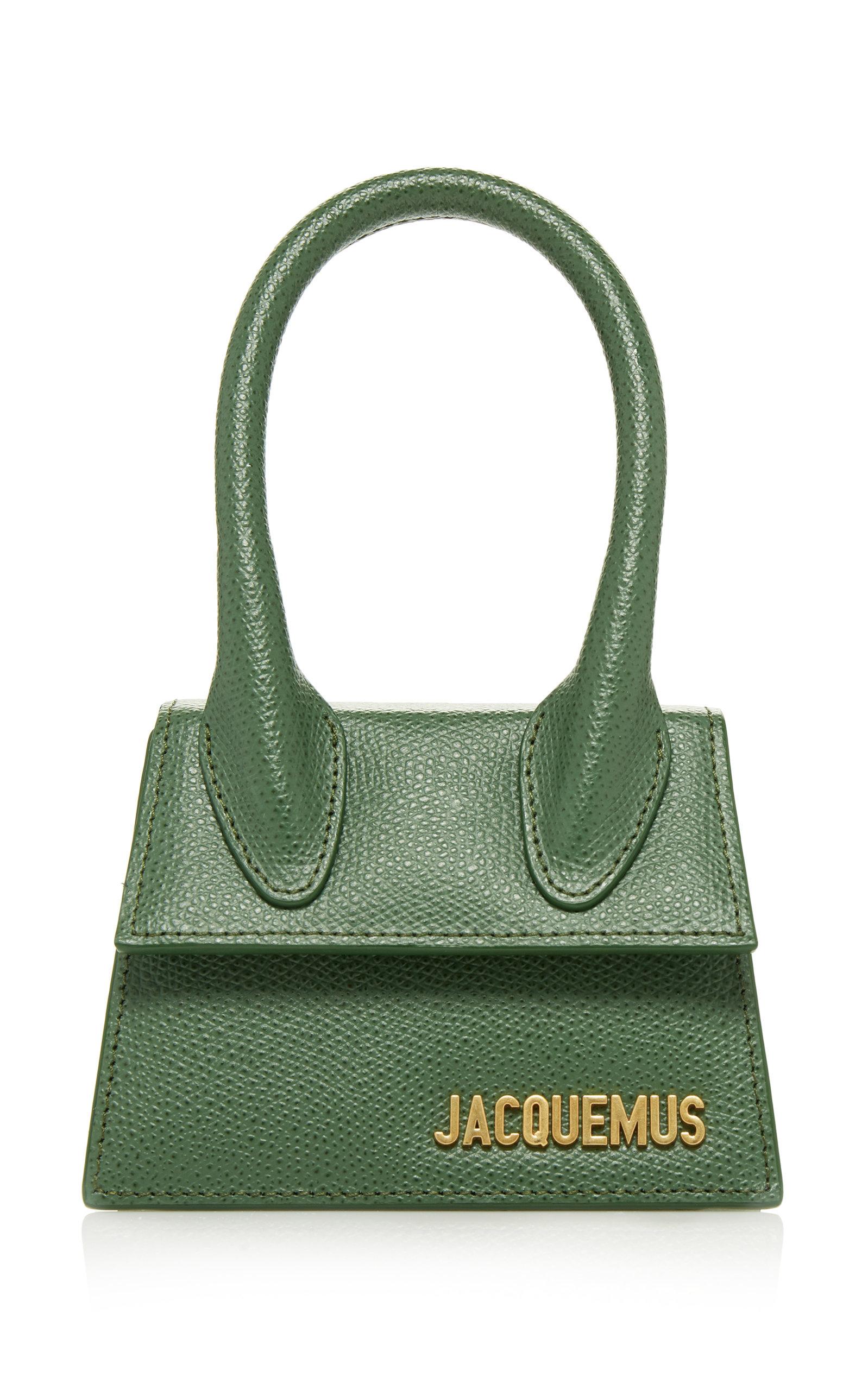 Jacquemus Le Chiquito Textured-leather Bag in Green