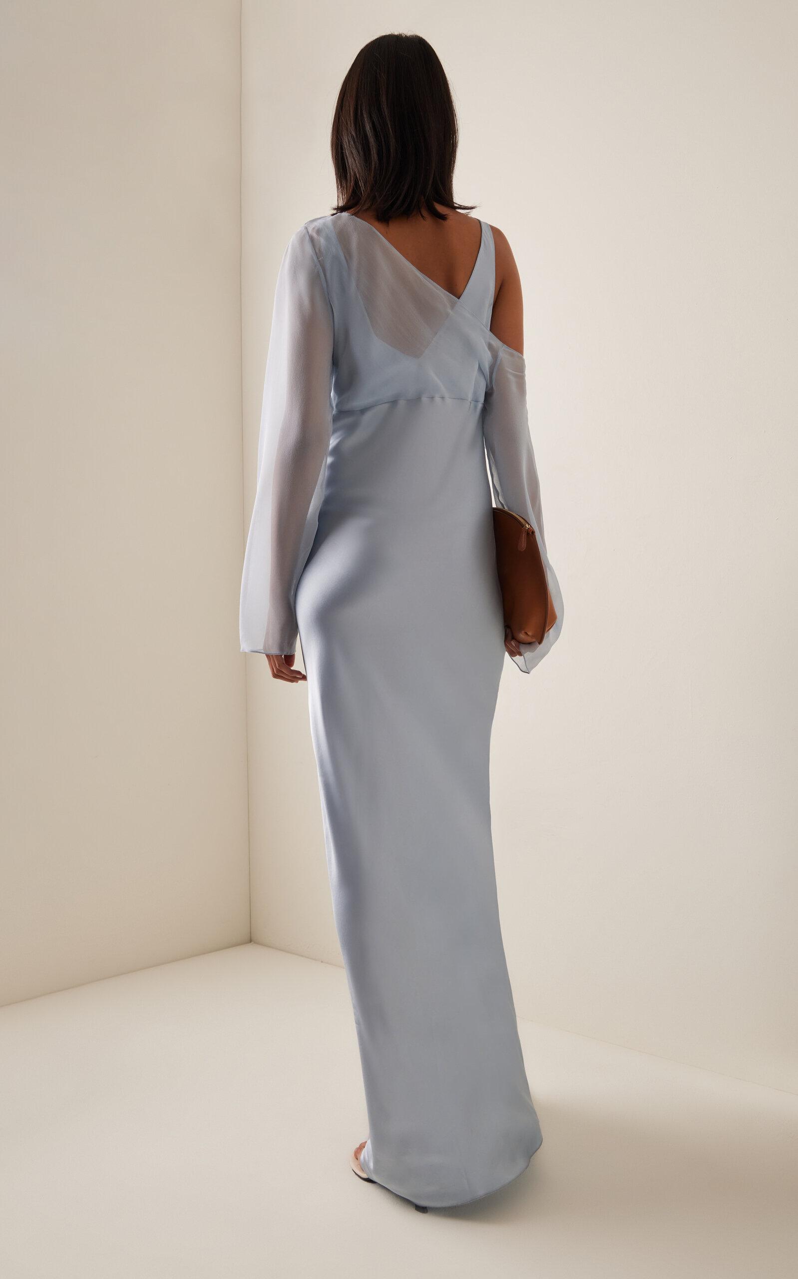 Schumacher Wallpaper - Acanthus Stripe, Fog Chalk, image size:1598x2560