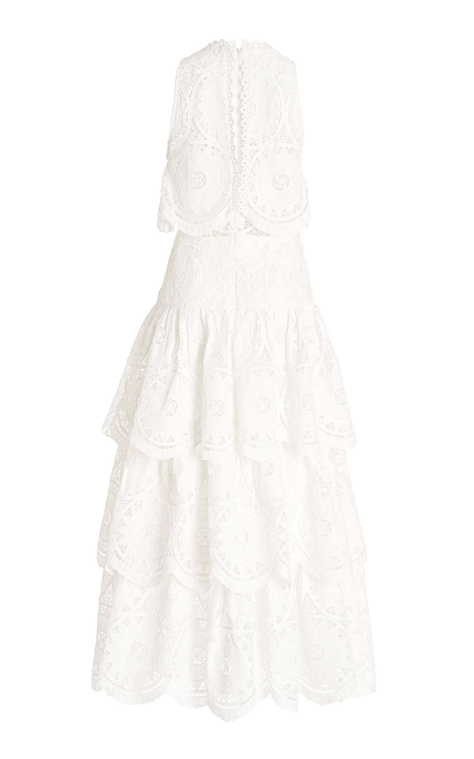 Alexis Aviana Tiered Lace Maxi Dress in White | Lyst Alexis Aviana Tiered Lace Maxi Dress in White | Lyst