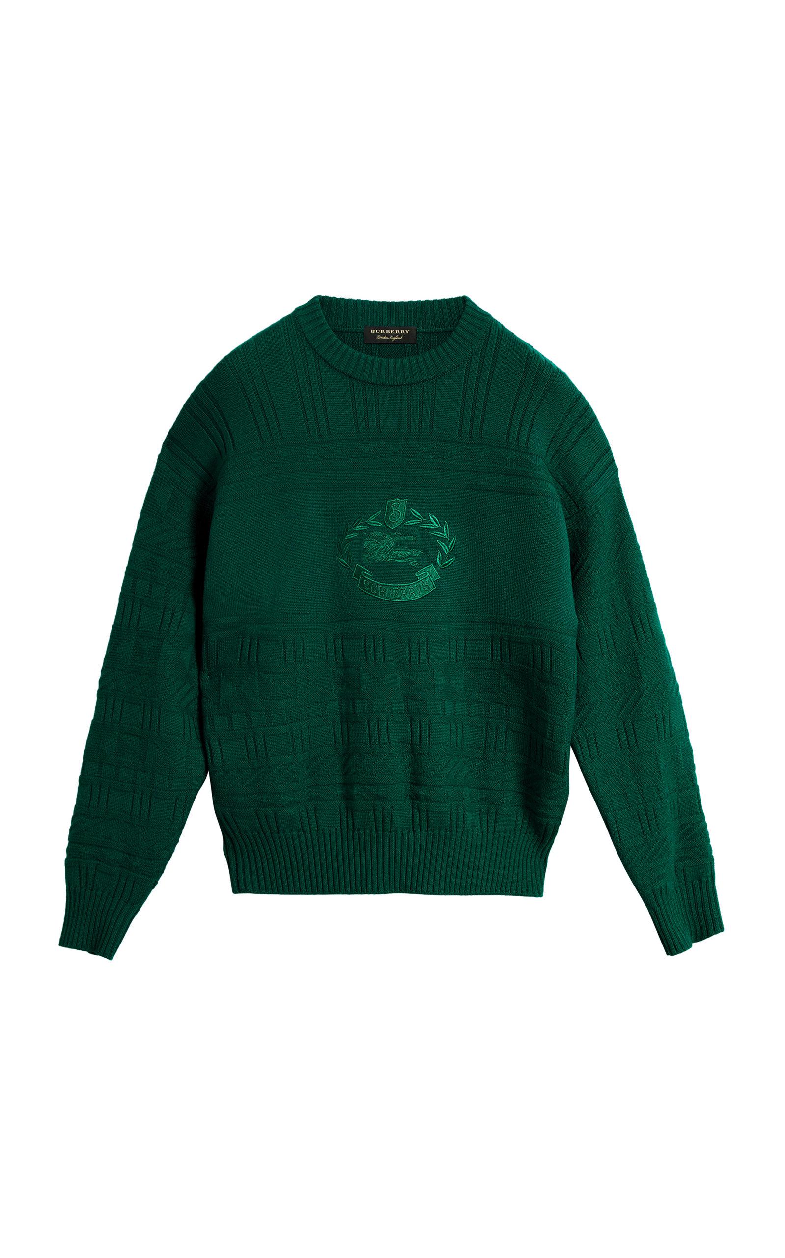 Burberry Embroidered Wool Sweater in 
