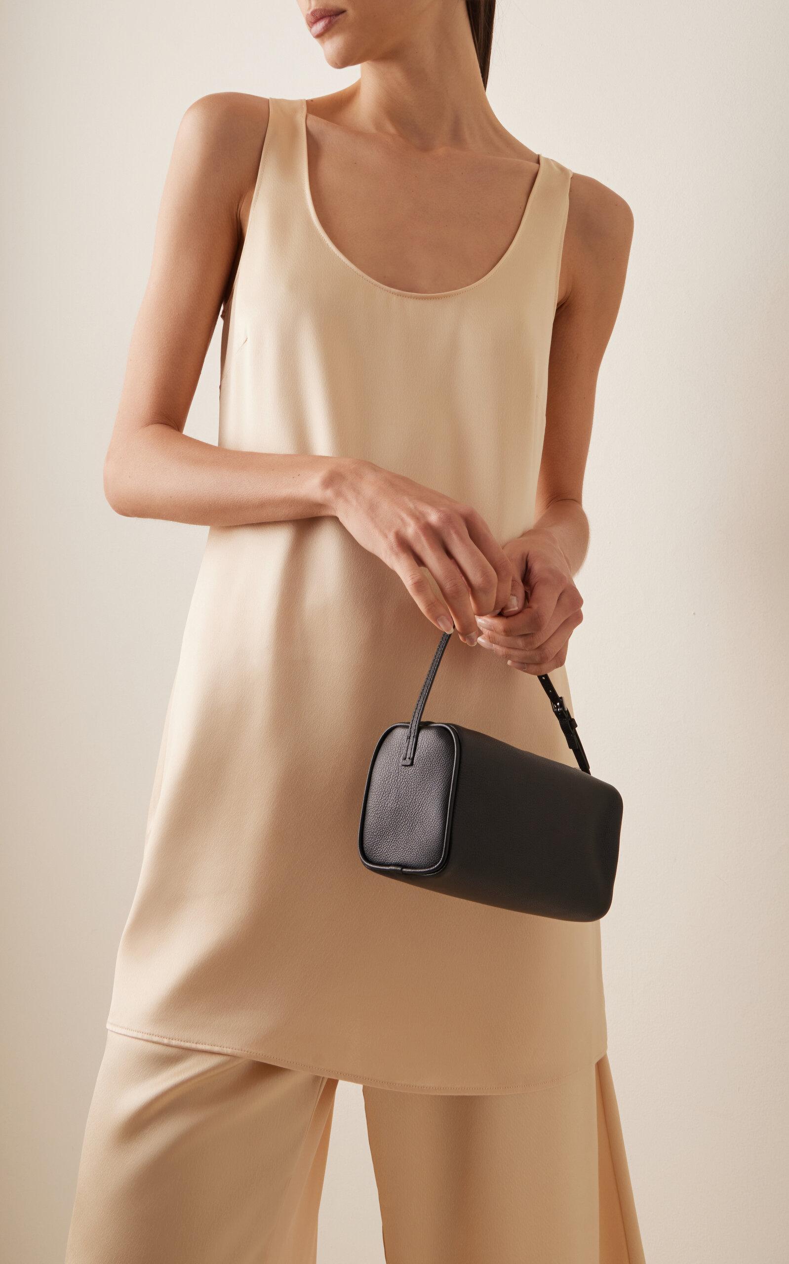 The Row 90s Leather Bag in Black | Lyst The Row 90s Leather Bag in Black | Lyst