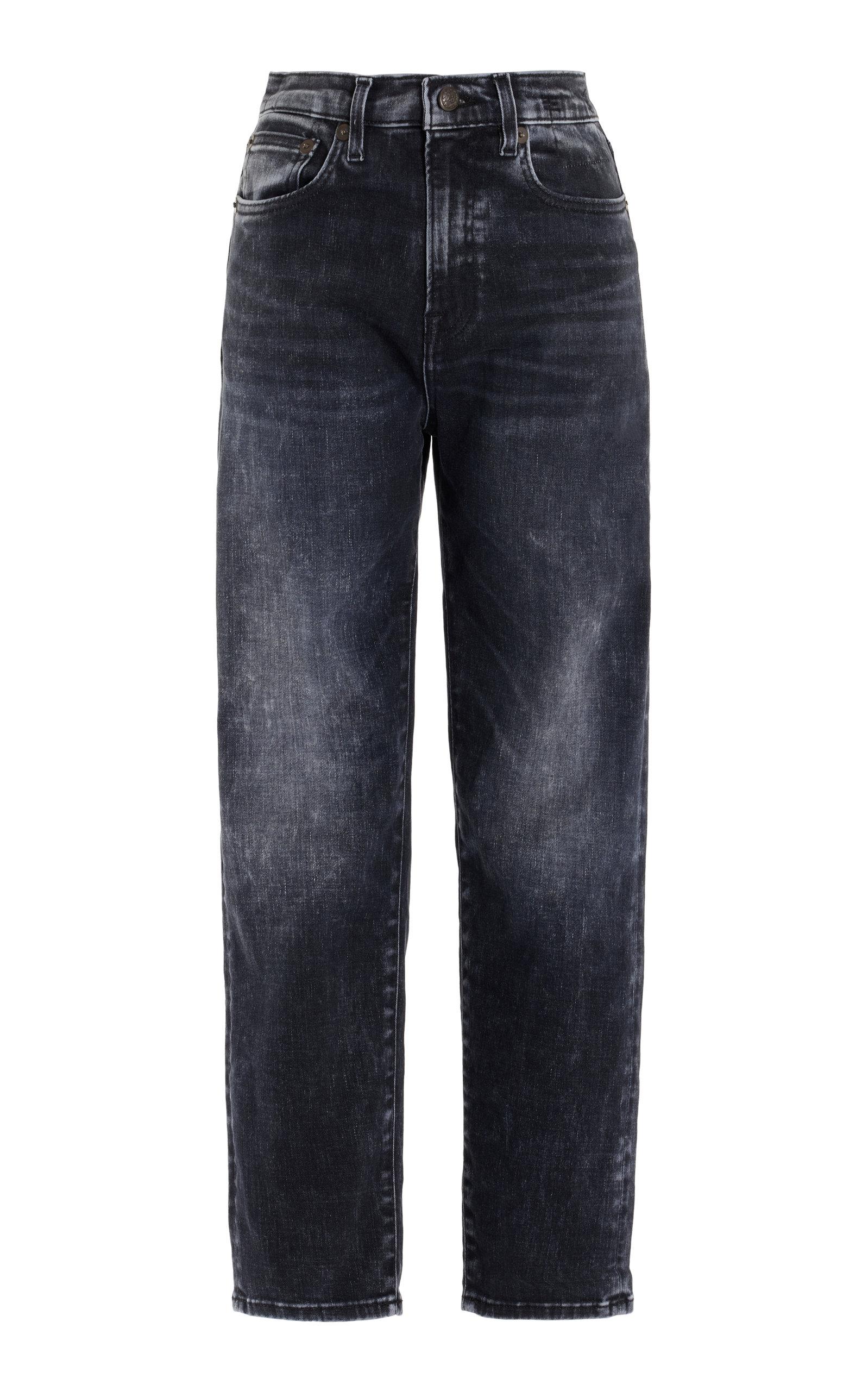 R13 Shelly Slim Cropped Jeans in Blue | Lyst