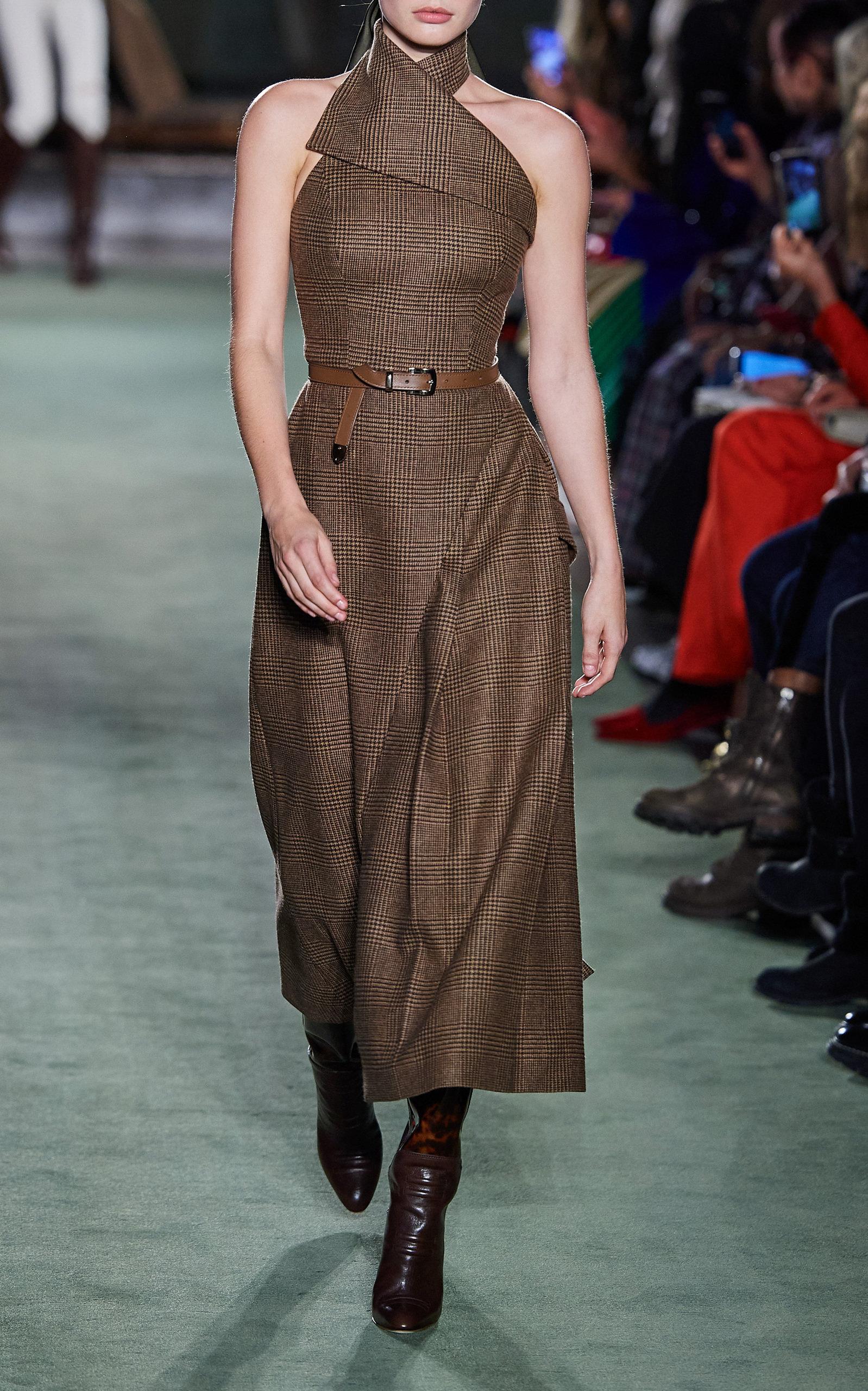 brandon maxwell brown dress The Noelle Dress main image 1