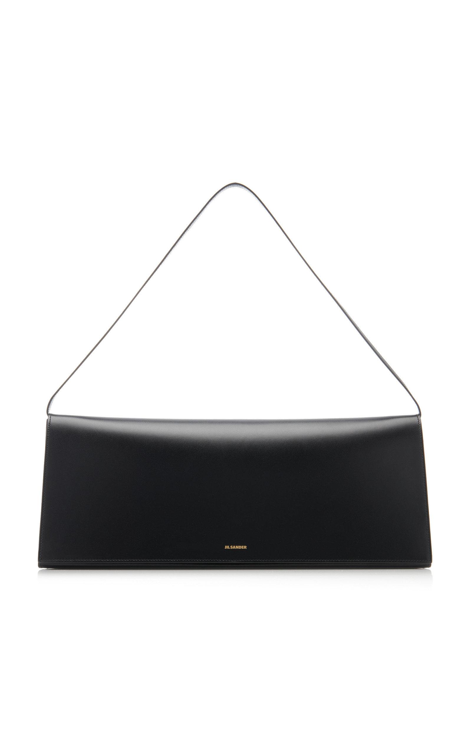 Jil Sander Medium Prism Leather Shoulder Bag in Black Lyst Canada