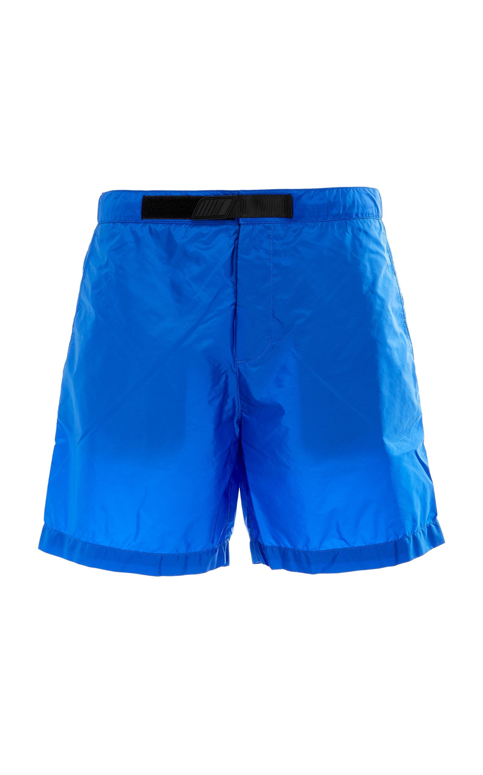 Prada Velcro-tab Swim Trunks in Blue for Men | Lyst