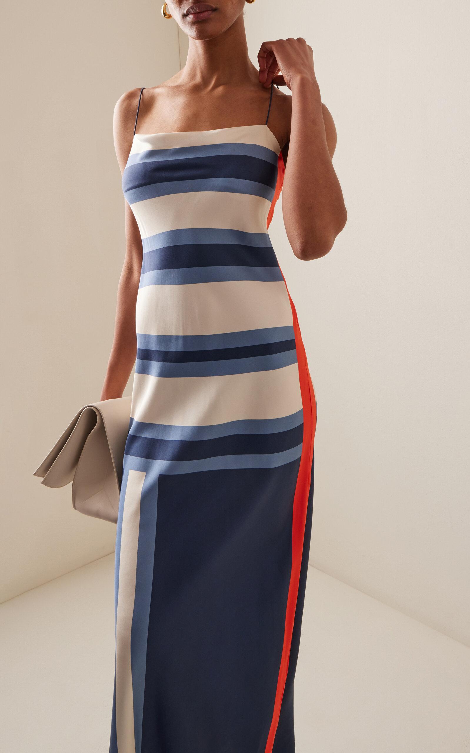 blue midi flowy dress Baltic Born Womens Dione Midi Dress | Blue