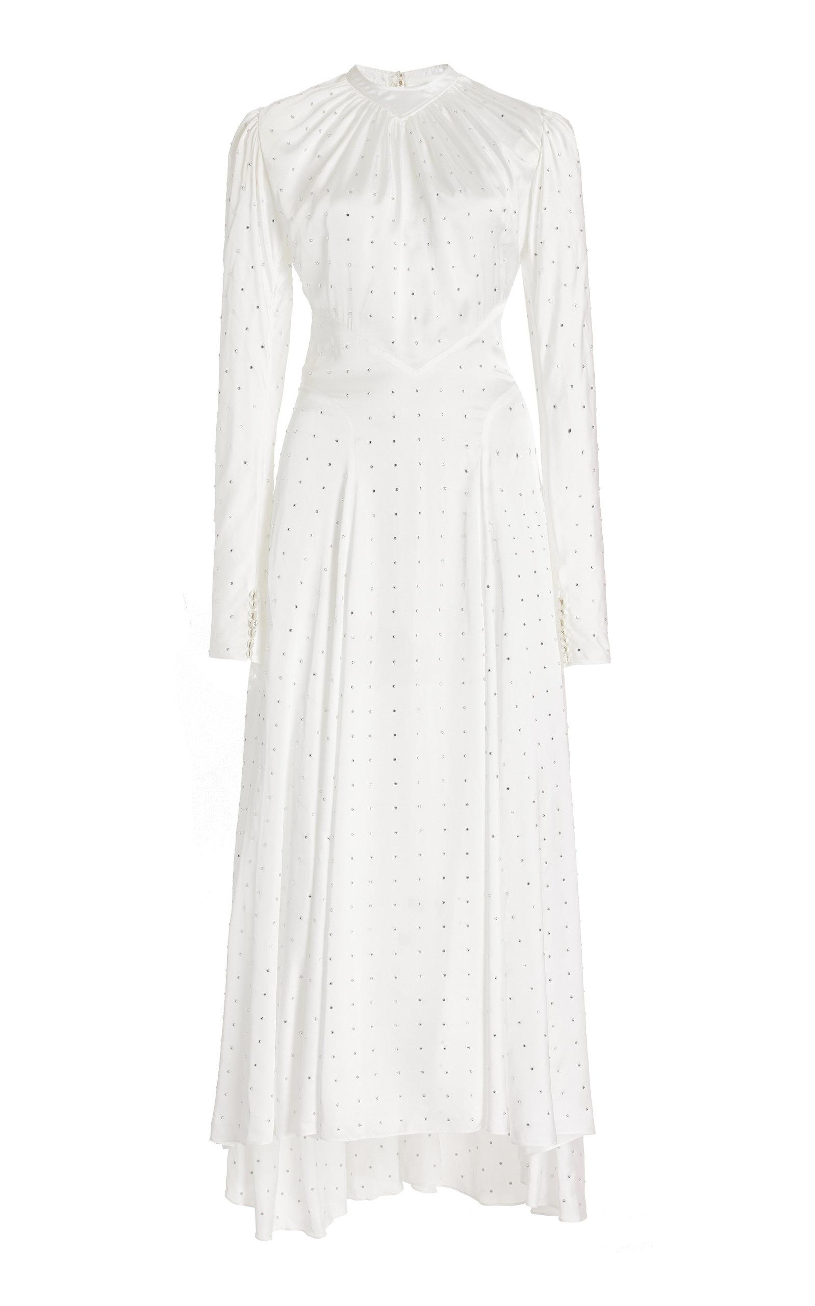 Paco Rabanne stud-embellished shirtdress - White