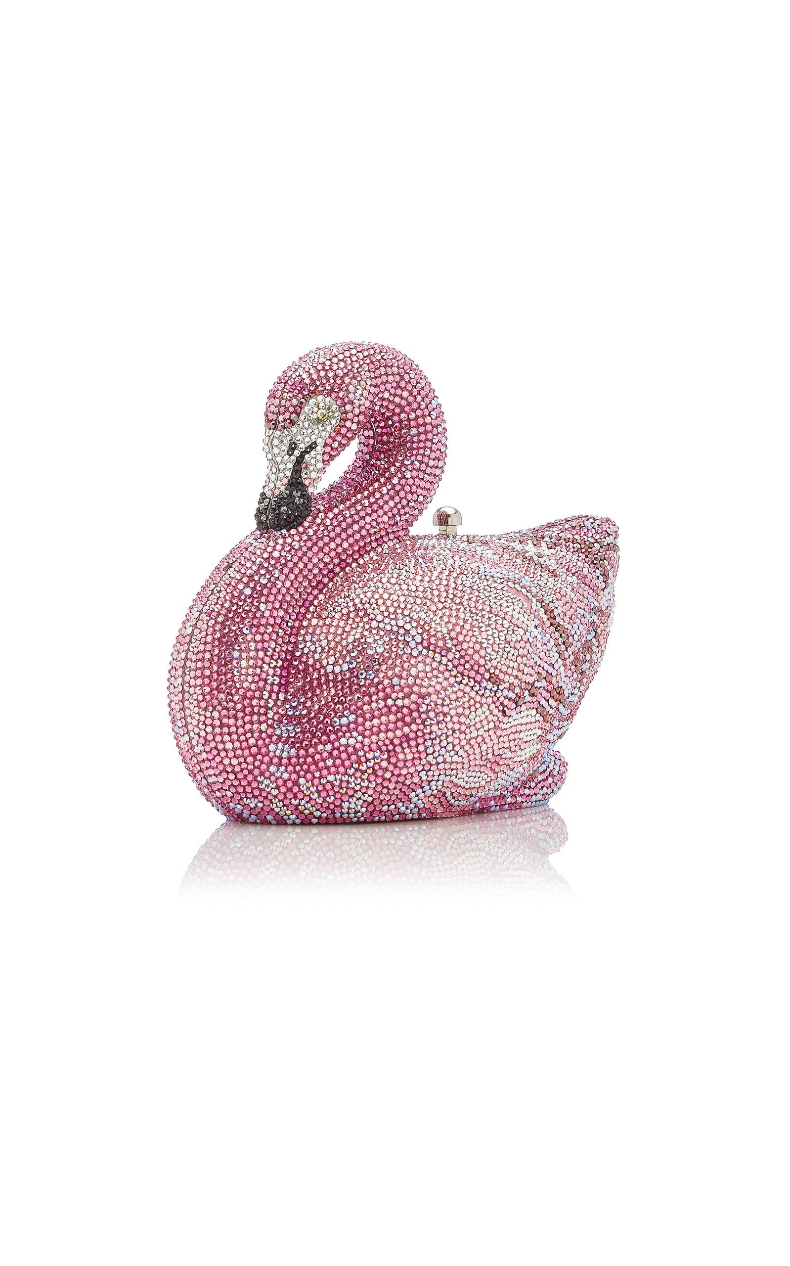 Judith Leiber Flamingo Clutch in Pink