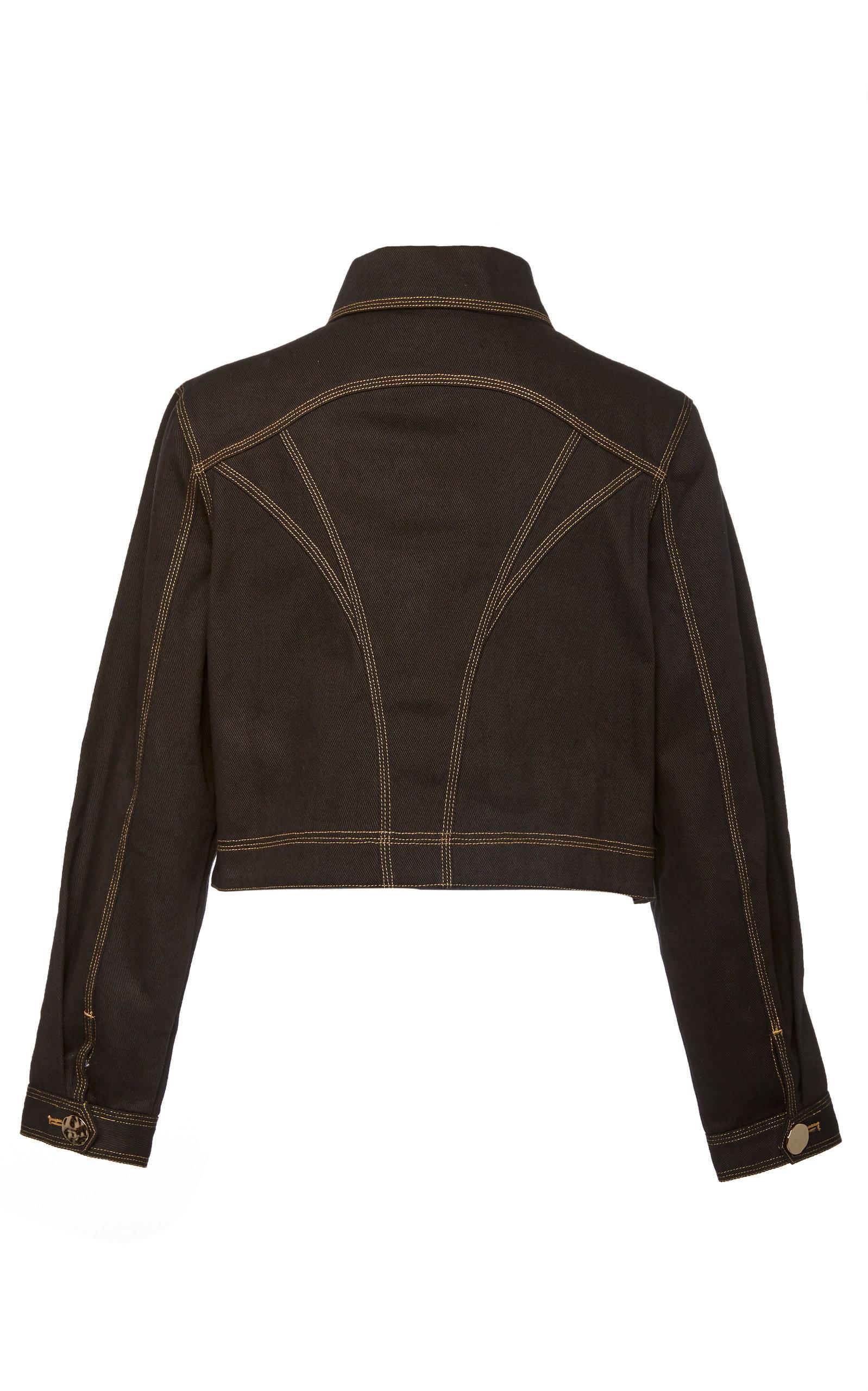 Acler Etchells Denim Jacket in Black - Lyst