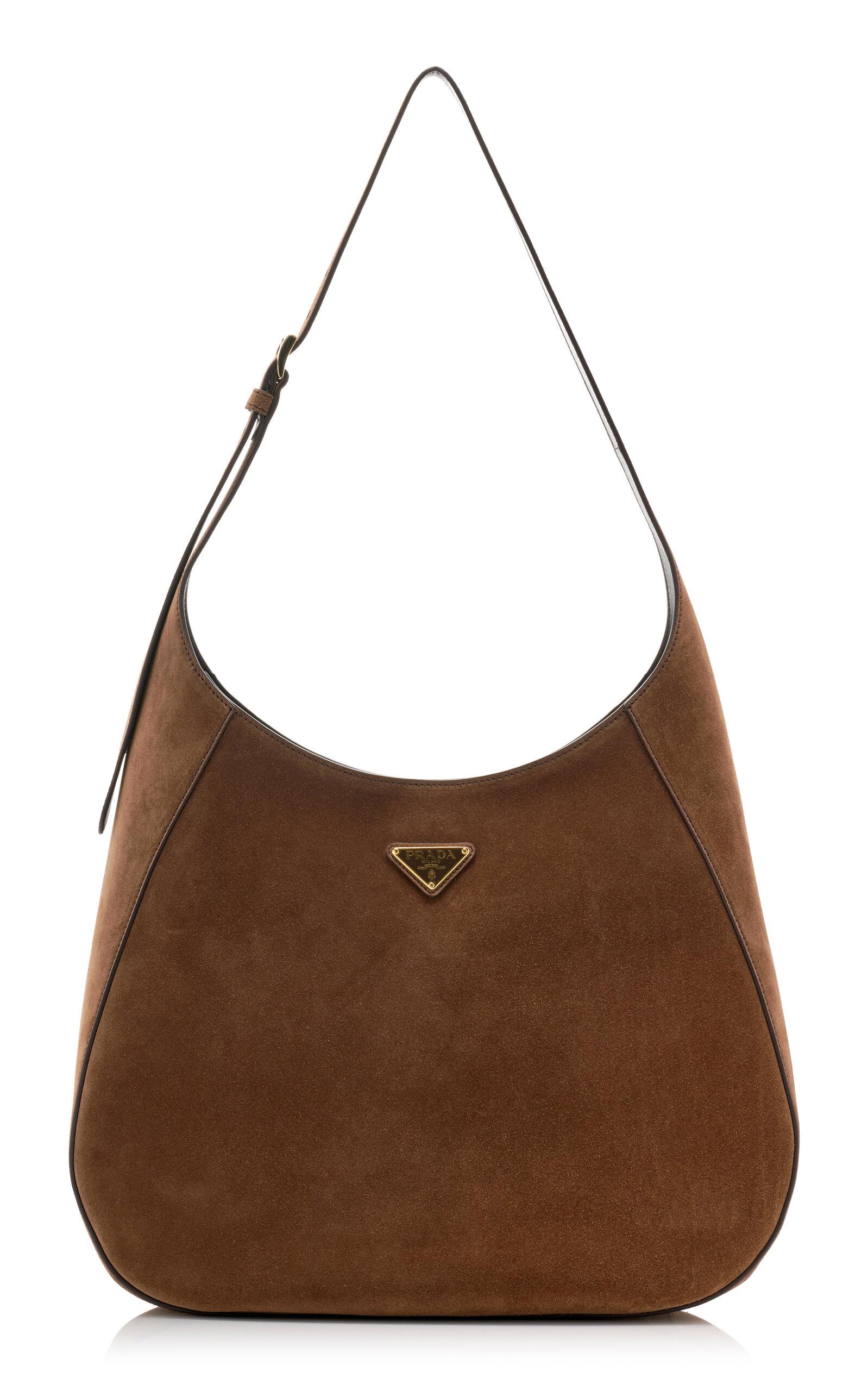 Prada Suede Hobo Bag in Brown Lyst