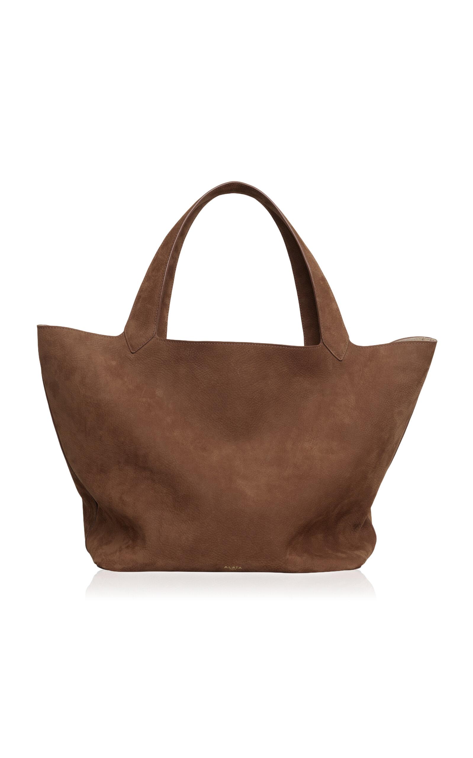 【関税&送料込】Alaia Bags Brown Alaïa Nubuck Tote Bag in Brown | Lyst