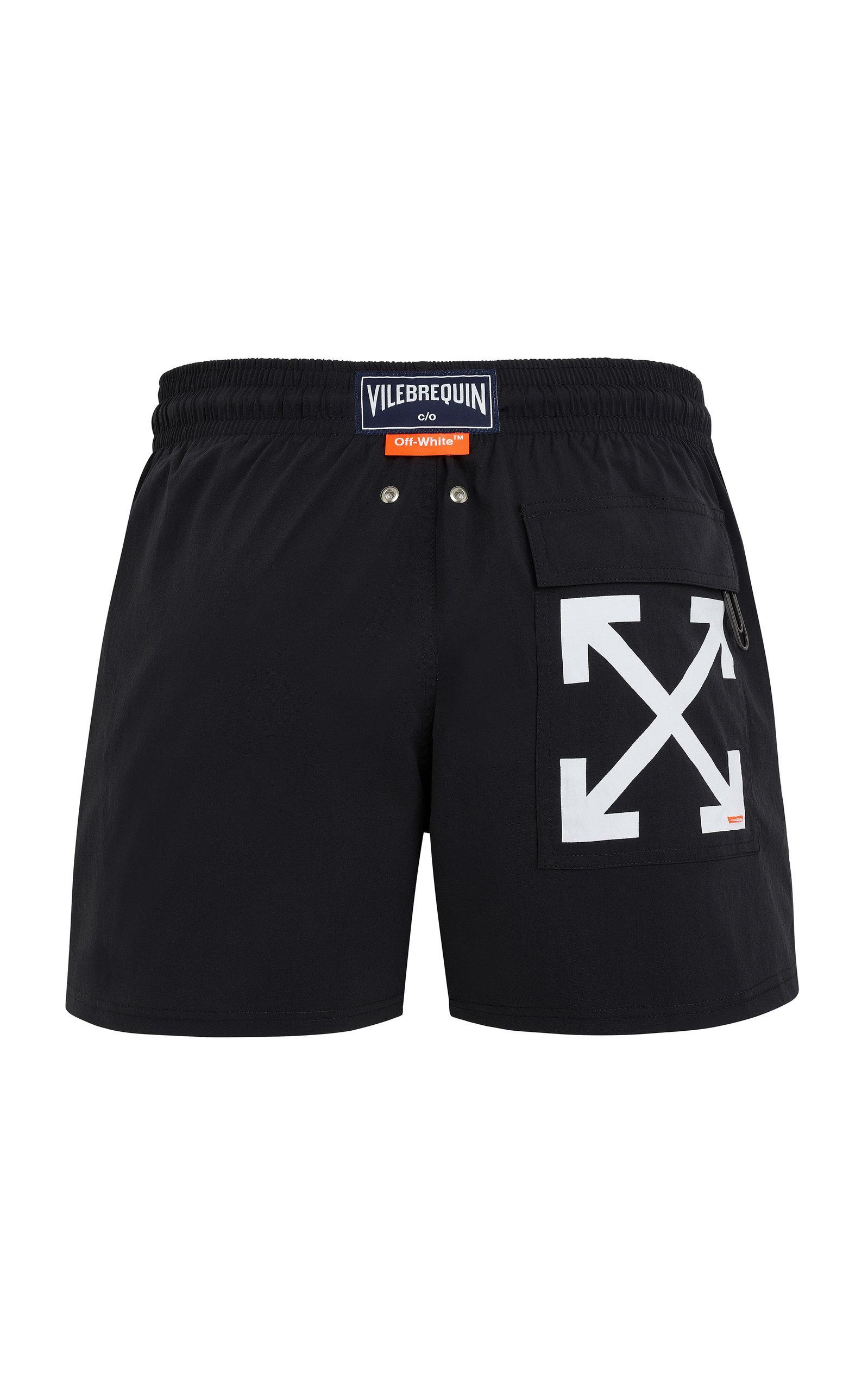 Off-White c/o Virgil Abloh Cotton +vilebrequin Printed Shell Swim Shorts in  Black for Men - Lyst