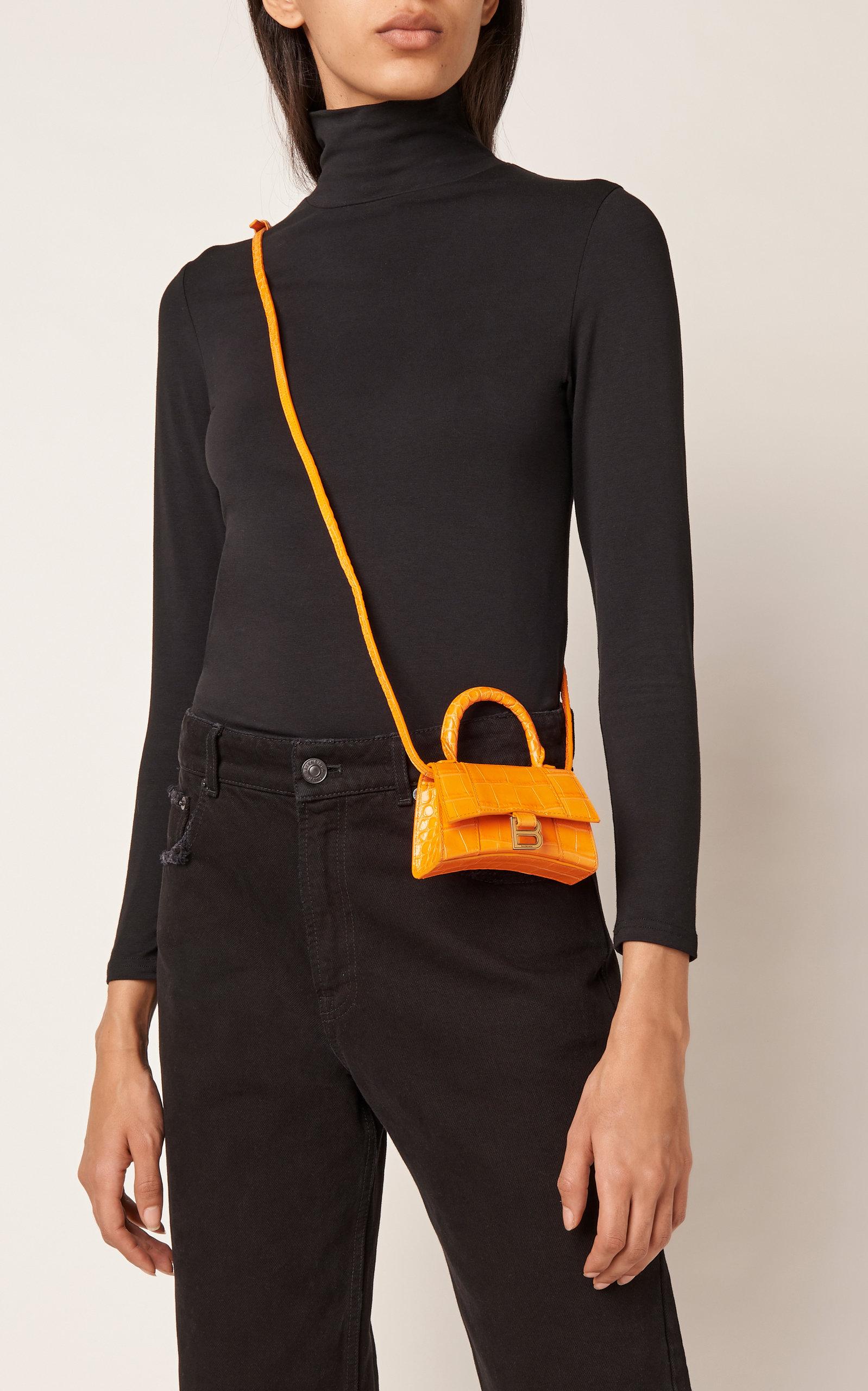 balenciaga hourglass bag orange