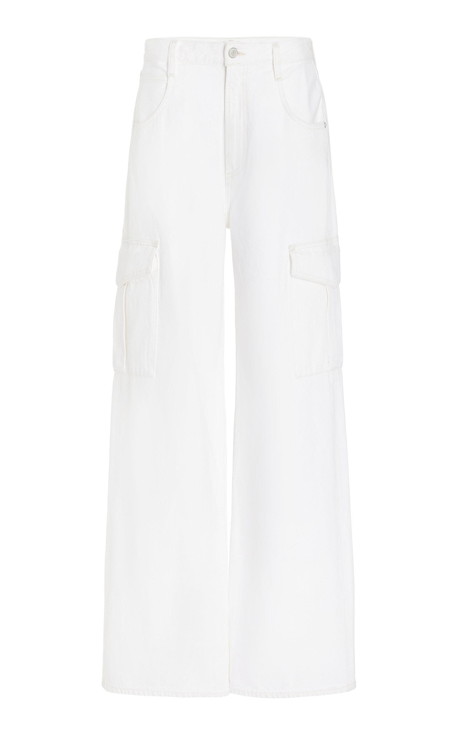 Agolde Minka Cargo Jeans in White | Lyst