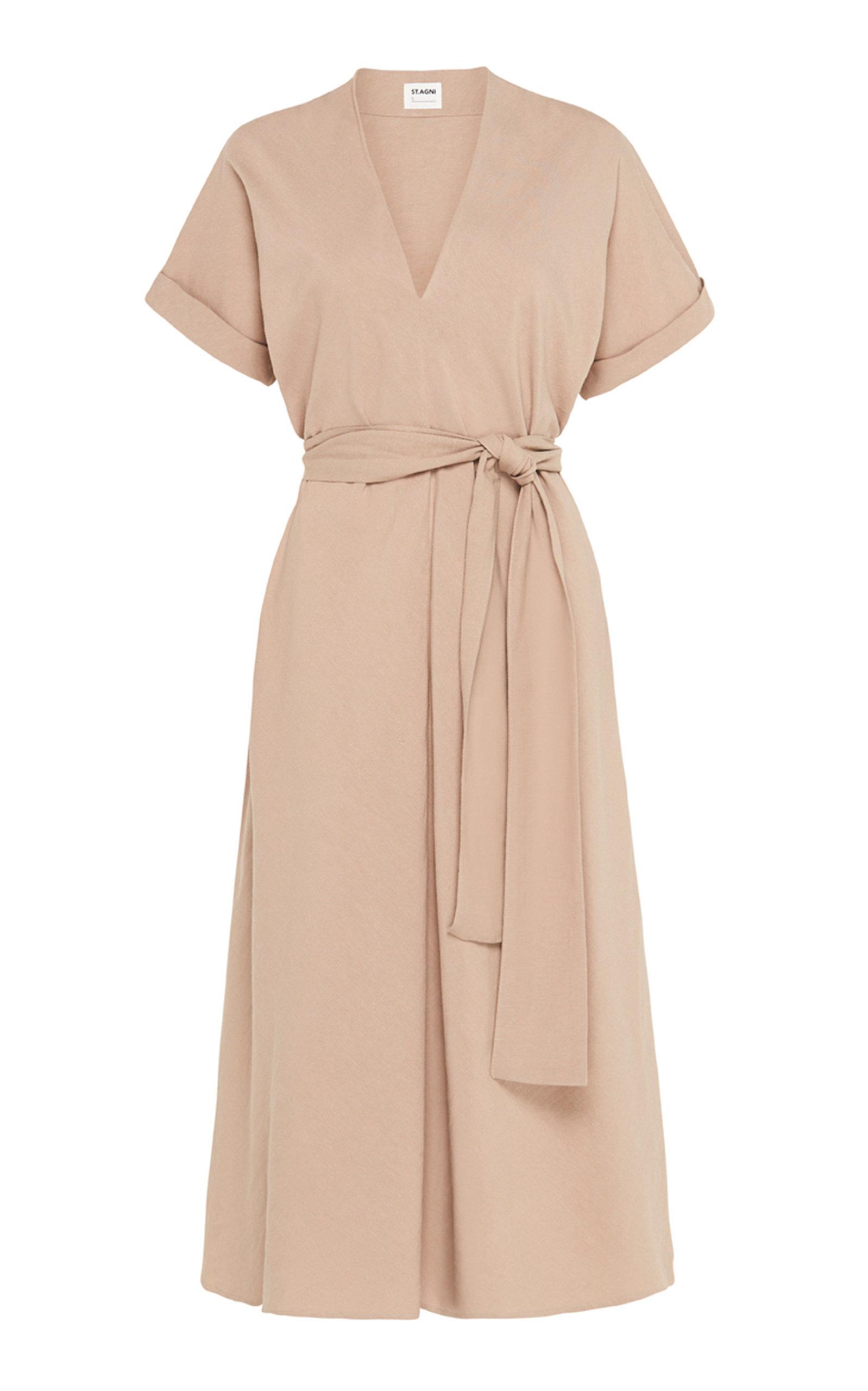 St. Agni Synthetic Abel Dress in Natural - Lyst