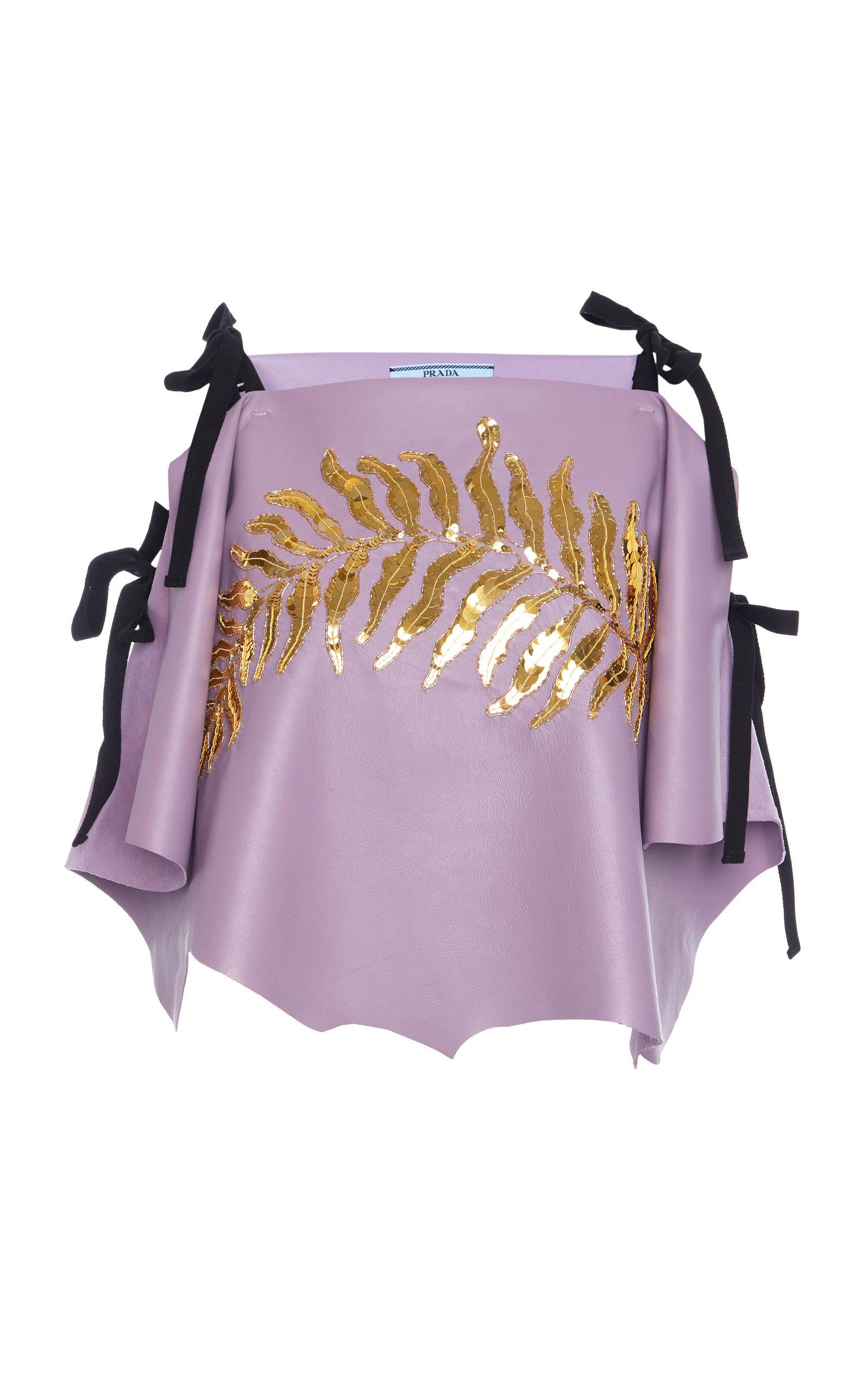 prada purple ribbon
