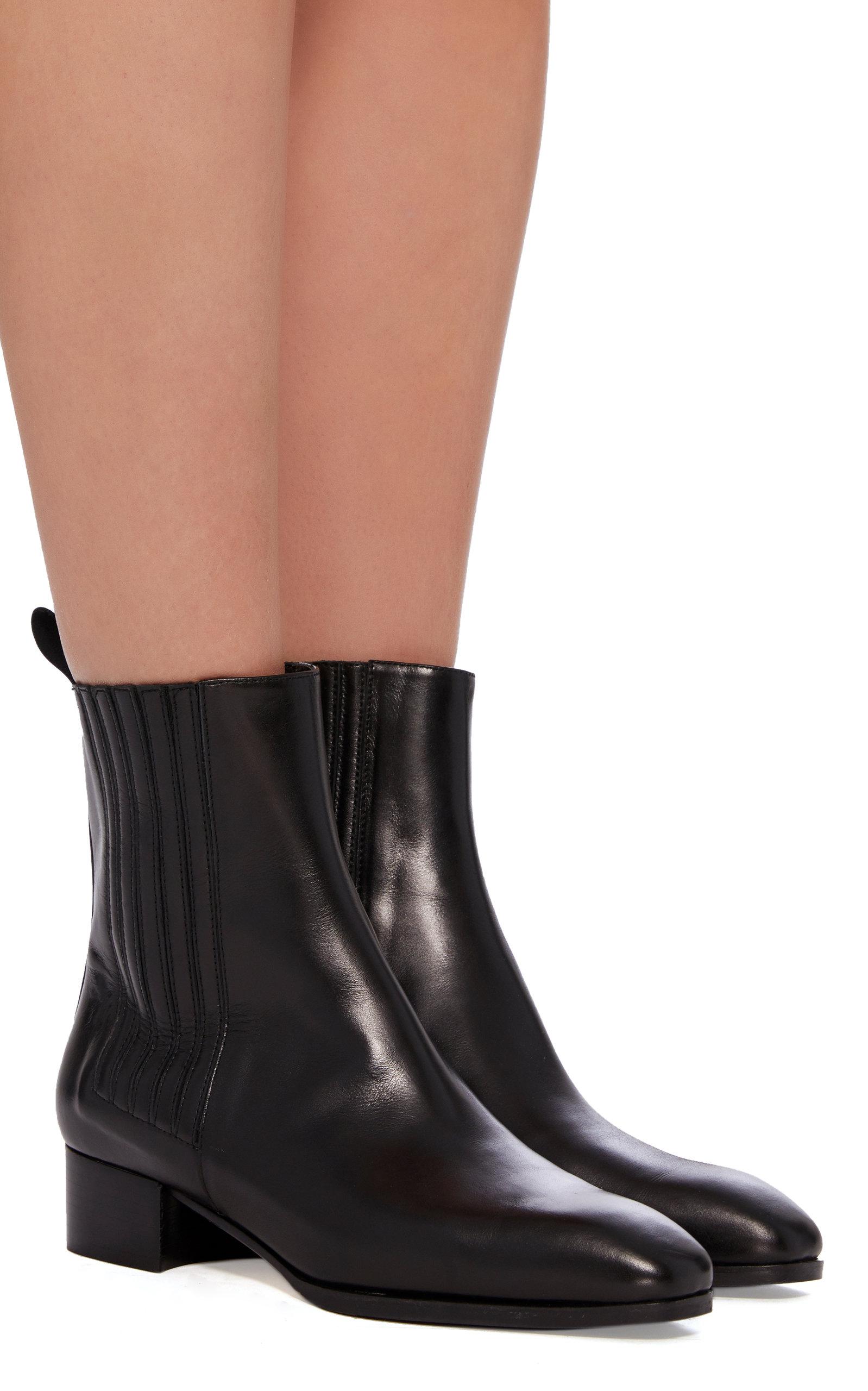 Aeyde Leather Neil Boot in Black - Lyst