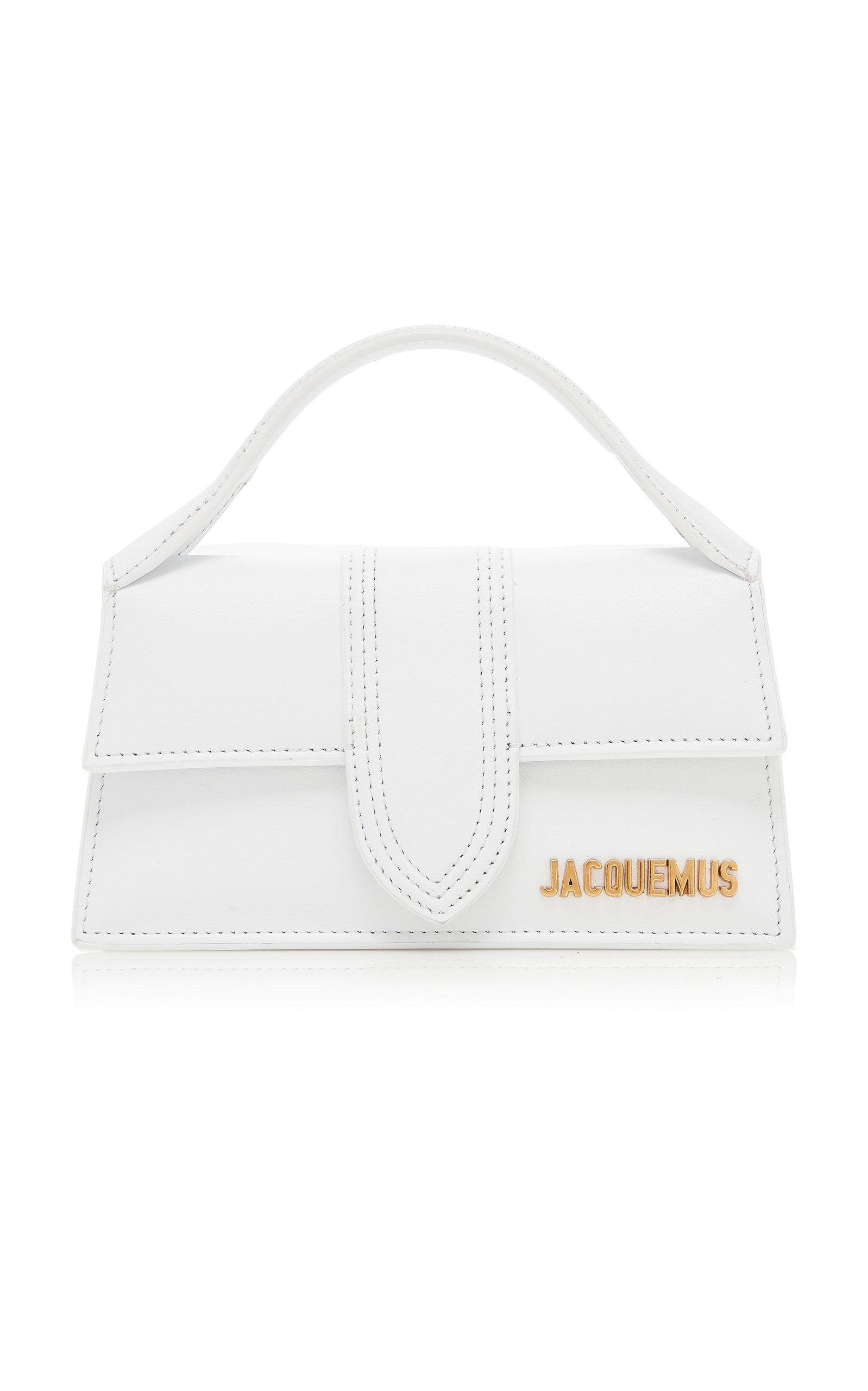 Jacquemus Le Bambino Leather Top Handle Bag in White | Lyst