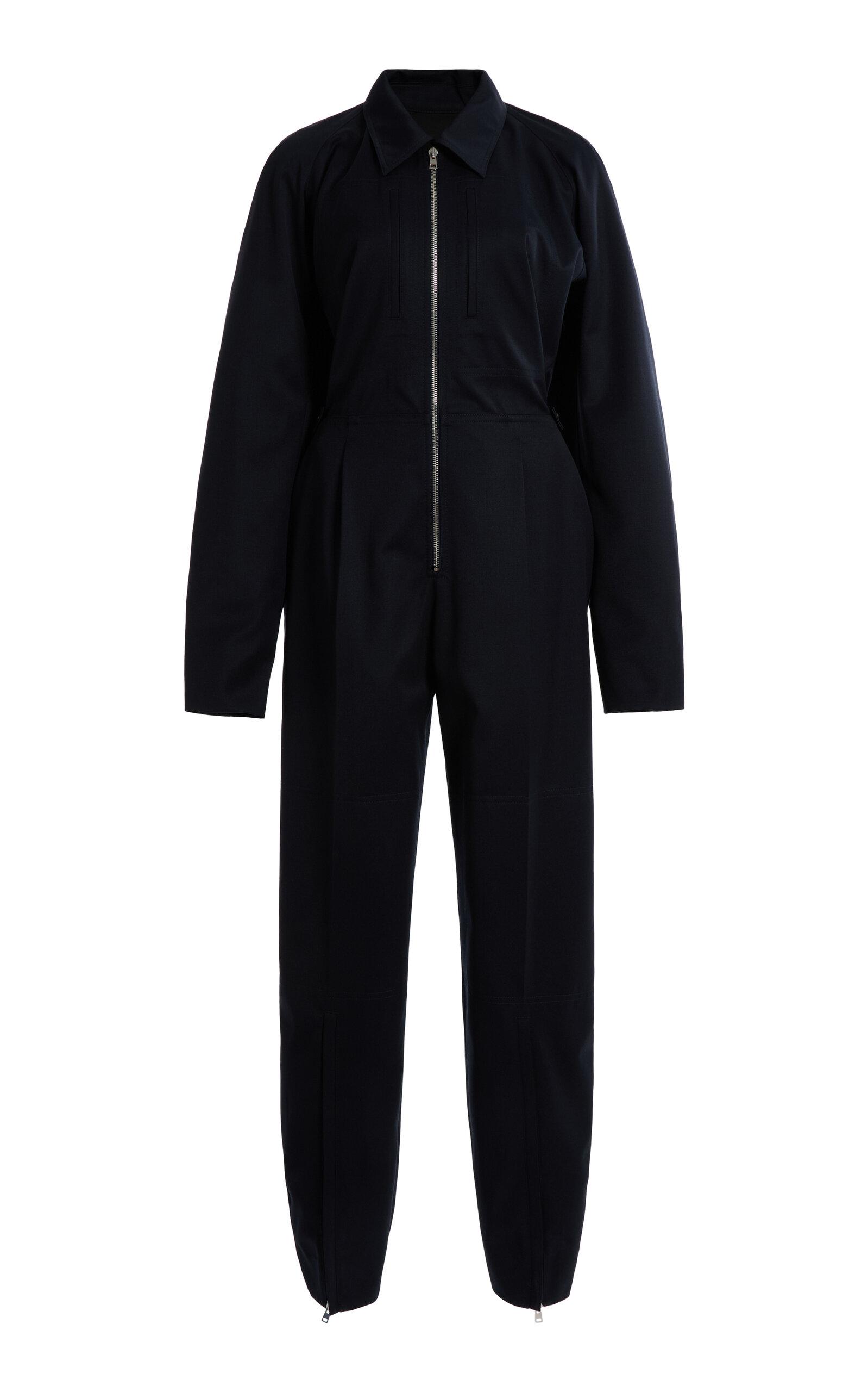 オールインワン・サロペット VICTORIA BECKHAM BLACK JUMPSUIT WITH VISCOSE BLEND BELT Victoria Beckham Women's Jumpsuit With Viscose Blend Belt