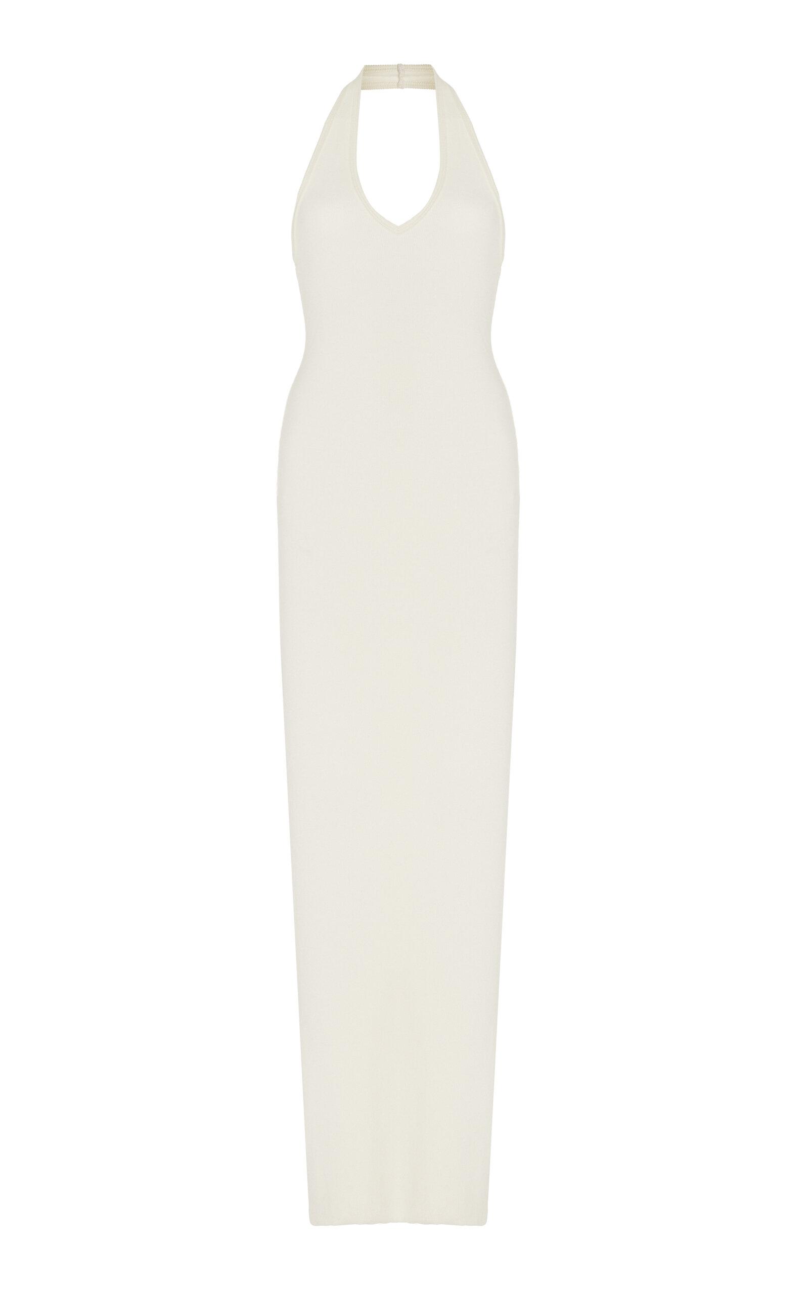 ワンピース ETERNE FW25 HALTER NECK LONG DRESS (CB40204 BLK) ÉTERNE Halter Maxi Dress - Black | Garmentory