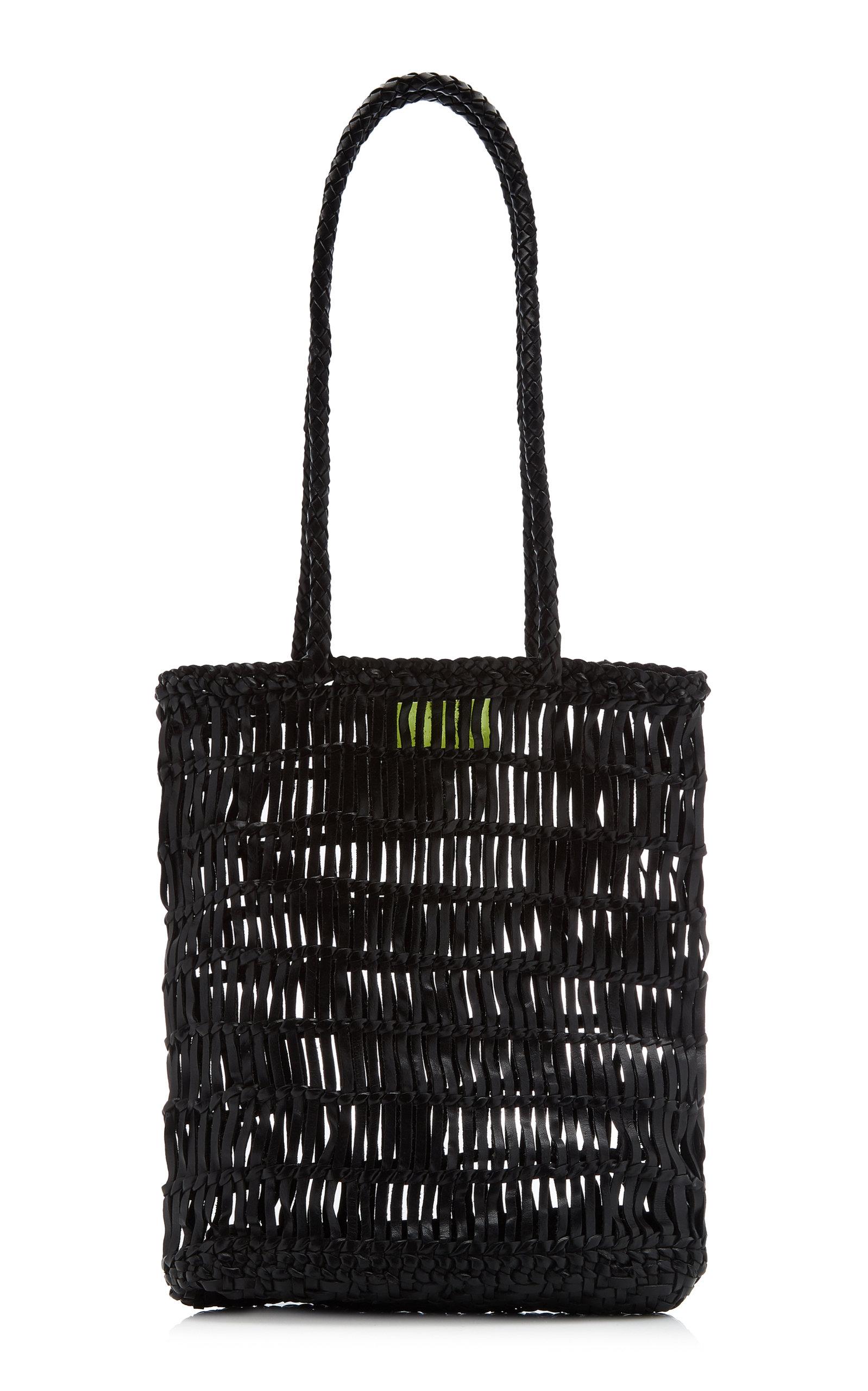 St. Agni Rada Woven Leather Tote in Black | Lyst UK