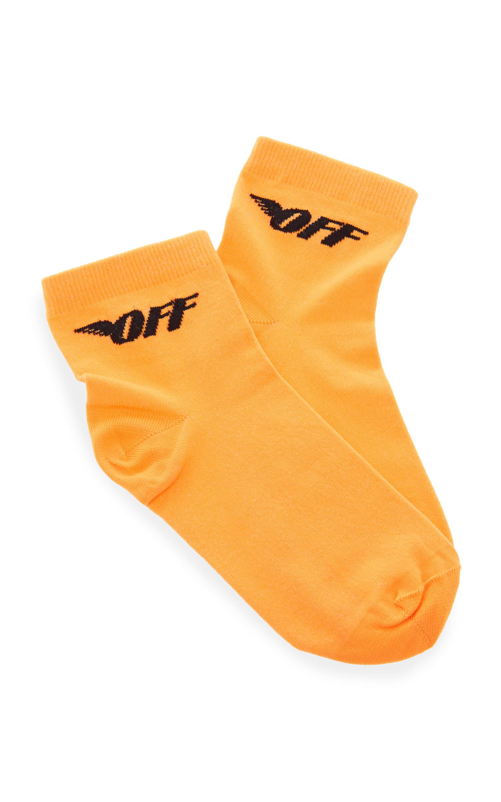 off white socks orange