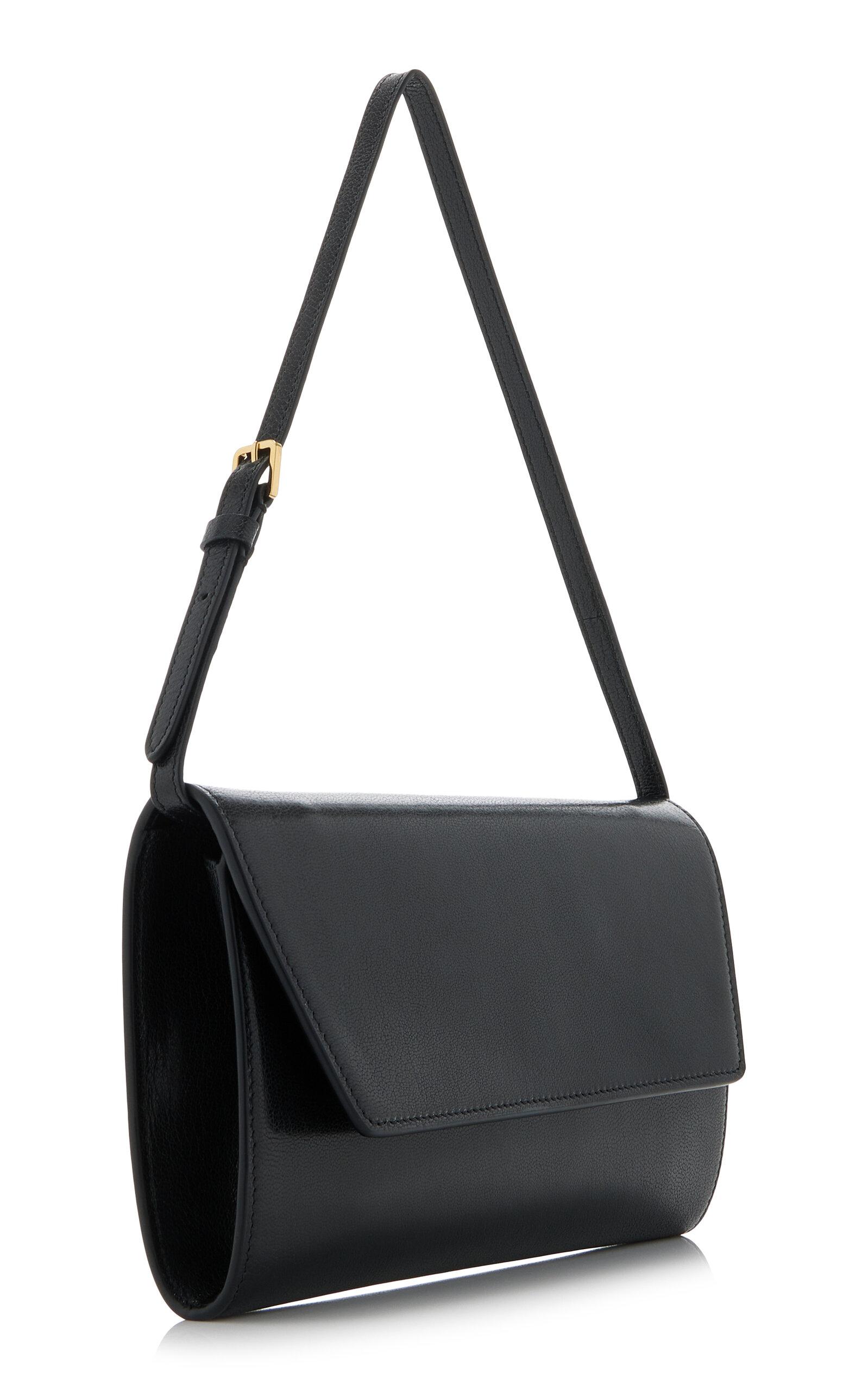 The Row Leather Evening Clutch in Black | Lyst