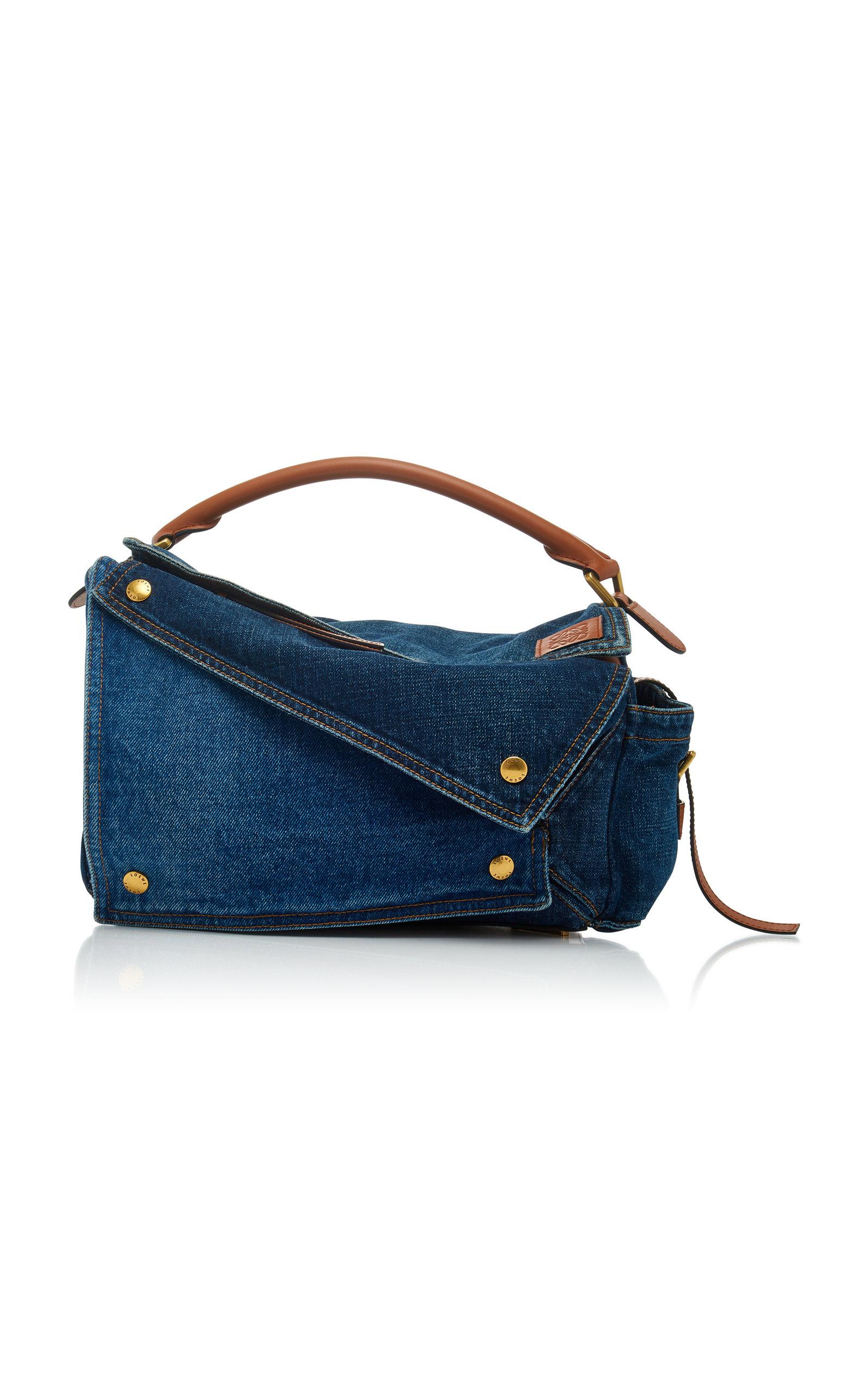 Loewe Puzzle Pocket Denim And Leather 