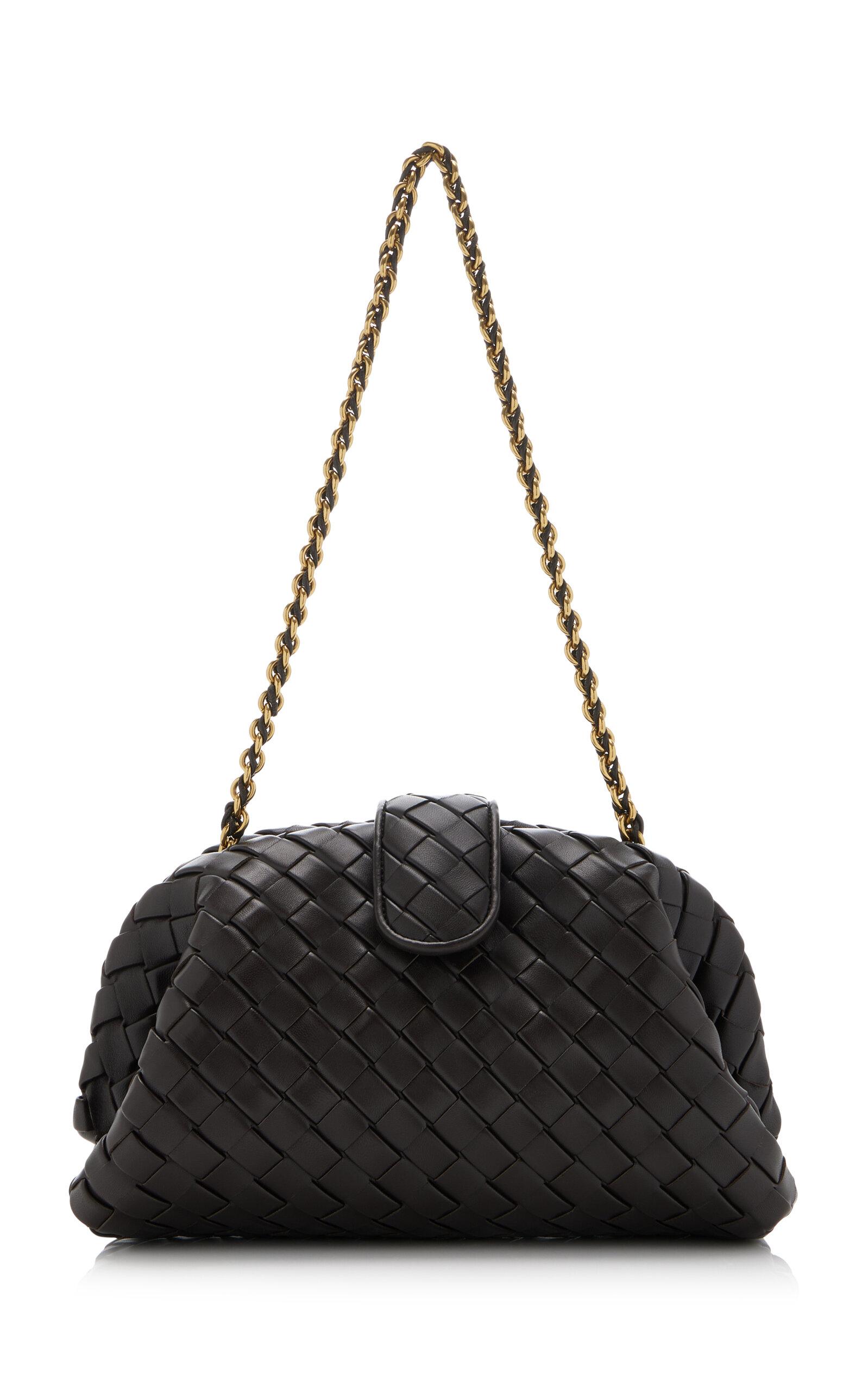 Bottega Veneta Lauren 1980 Teen Intrecciato Leather Chain Bag in Black Lyst UK