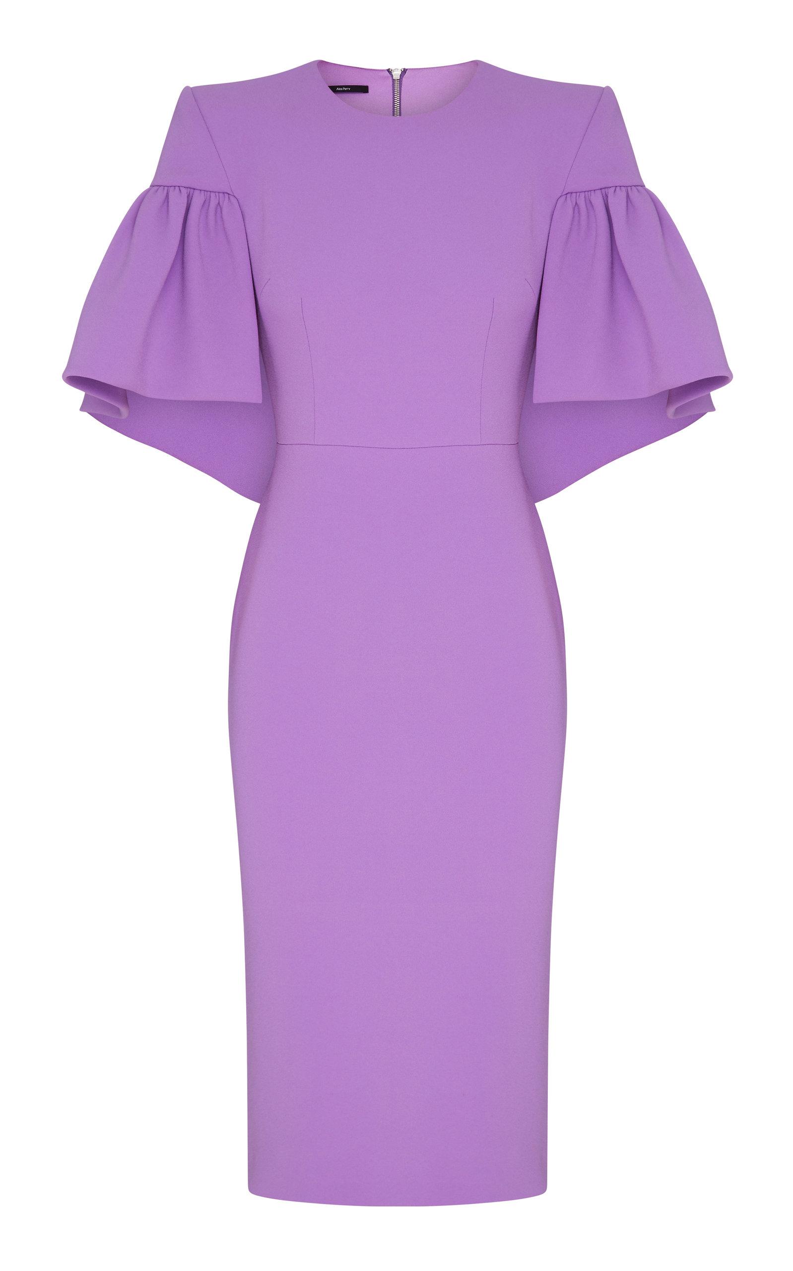 Alex Perry Satin Structured Shoulders 